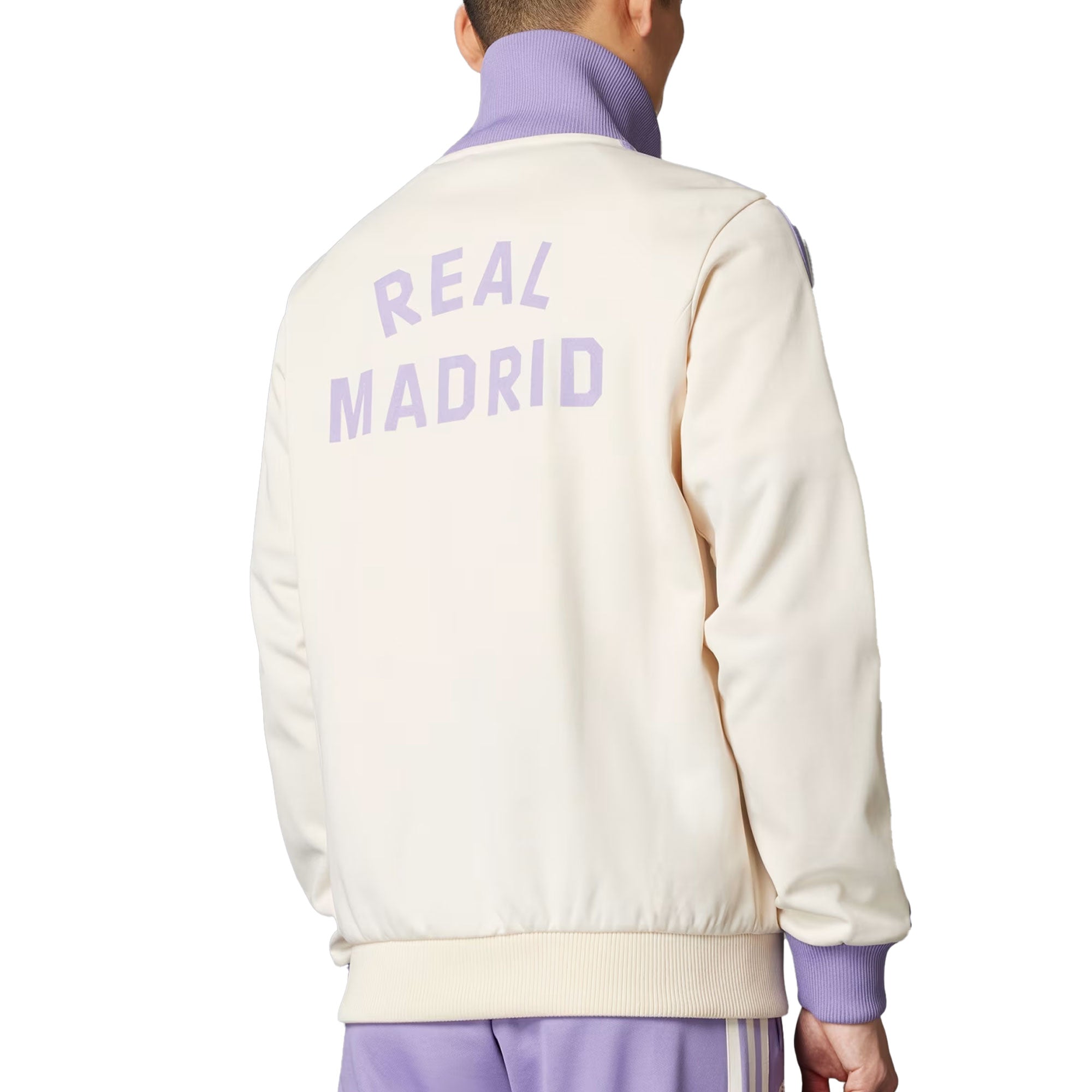 adidas Men's Real Madrid OG Beckenbauer Track Top White/Magic Lilac、mySite、bottomscart