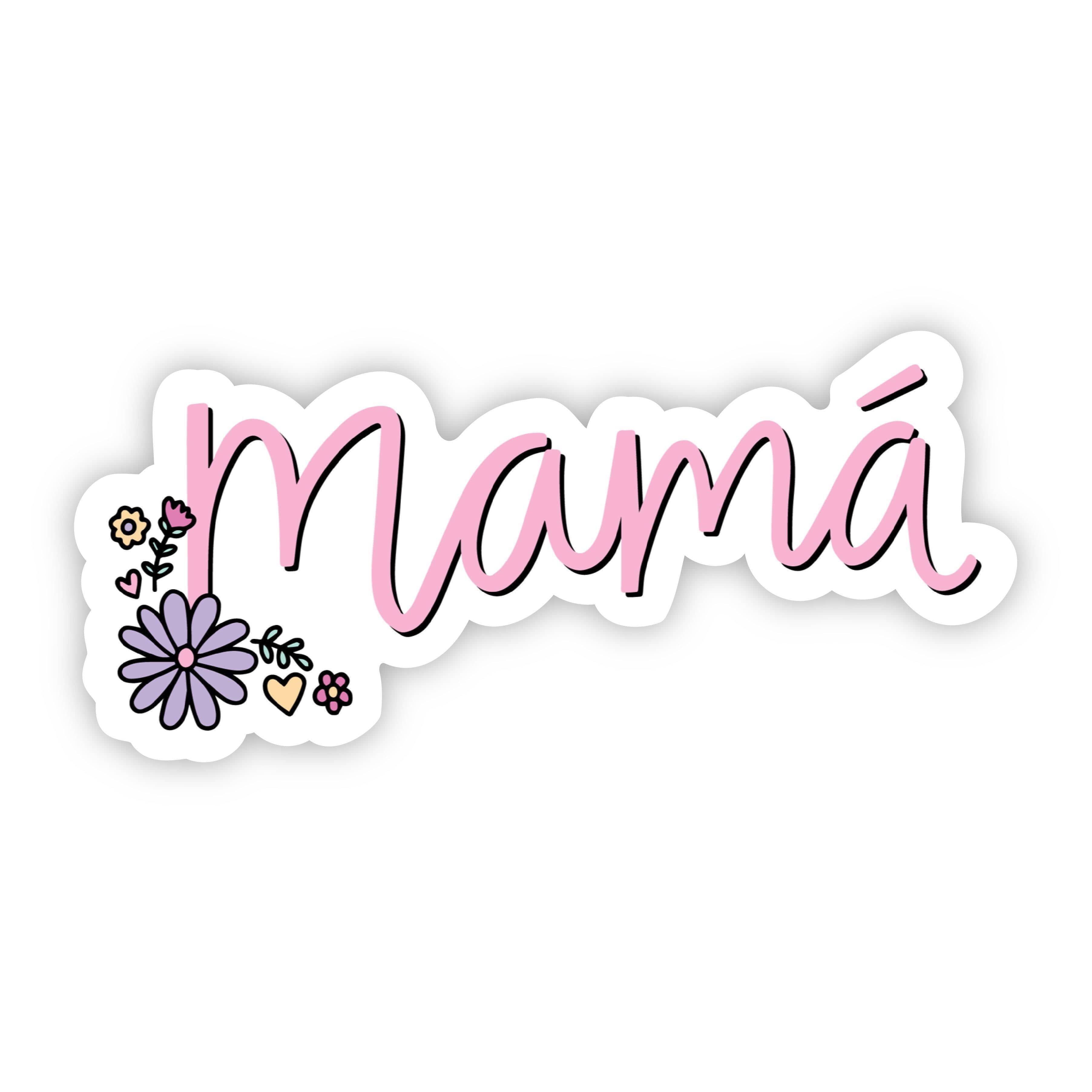  Mama Cursive Floral Sticker、mySite、elrpsem3k