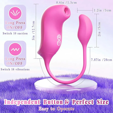 App-Connected Suction Vibrator