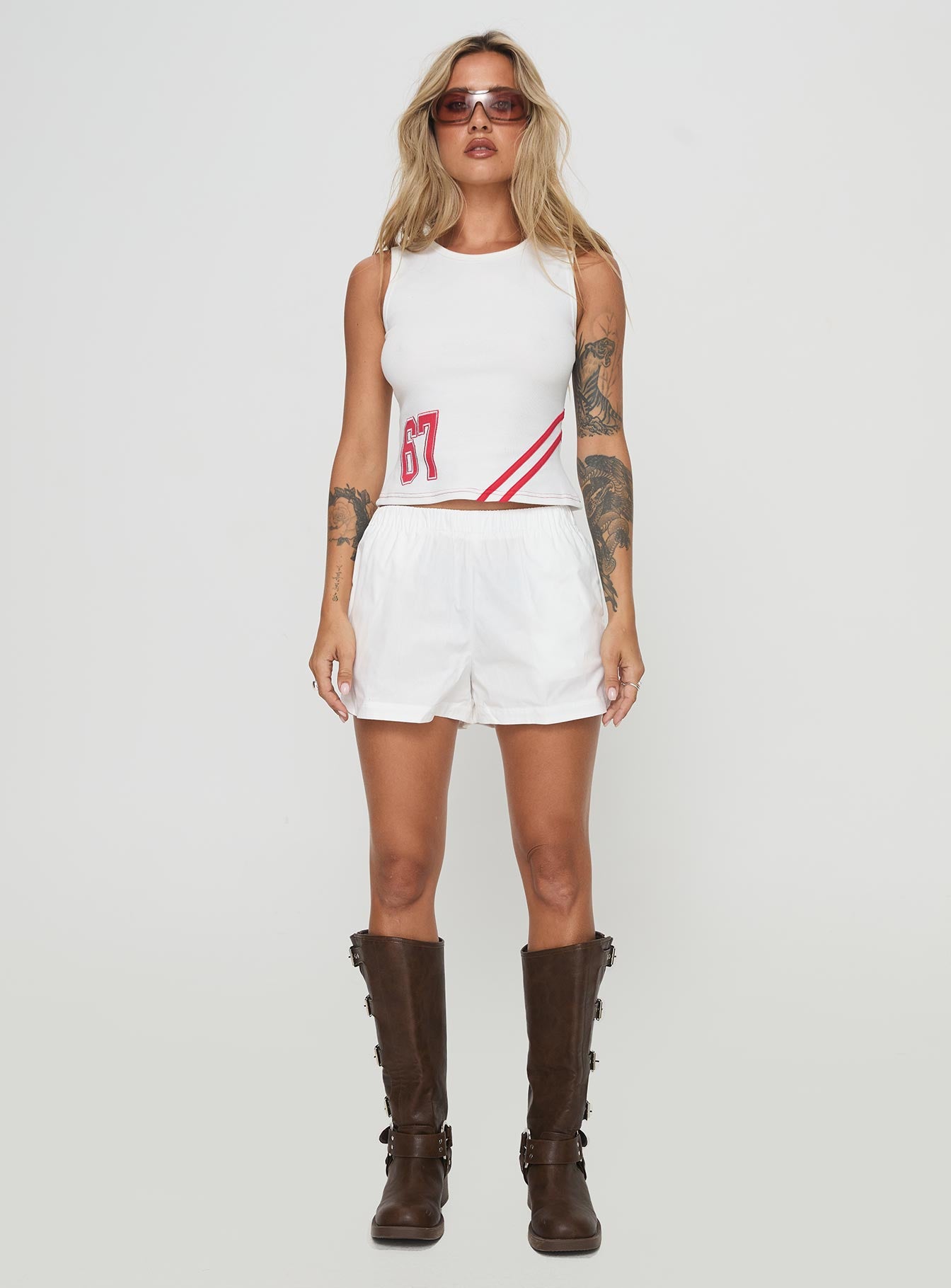 Sunkiss Shorts White、mySite、solidvoid