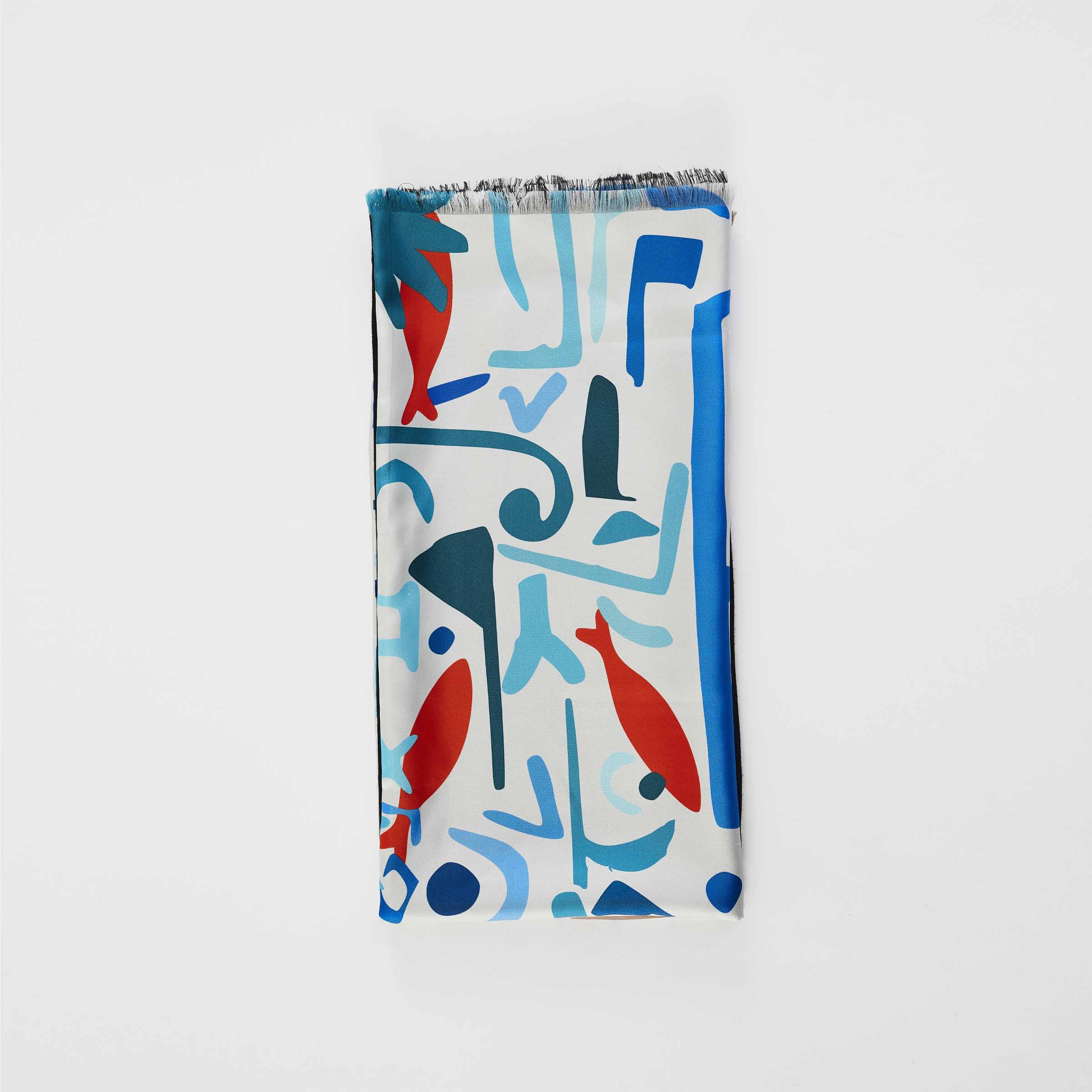 Silk and Cashmere Stole STRANGE SHAPE by Orequo、mySite、neckold