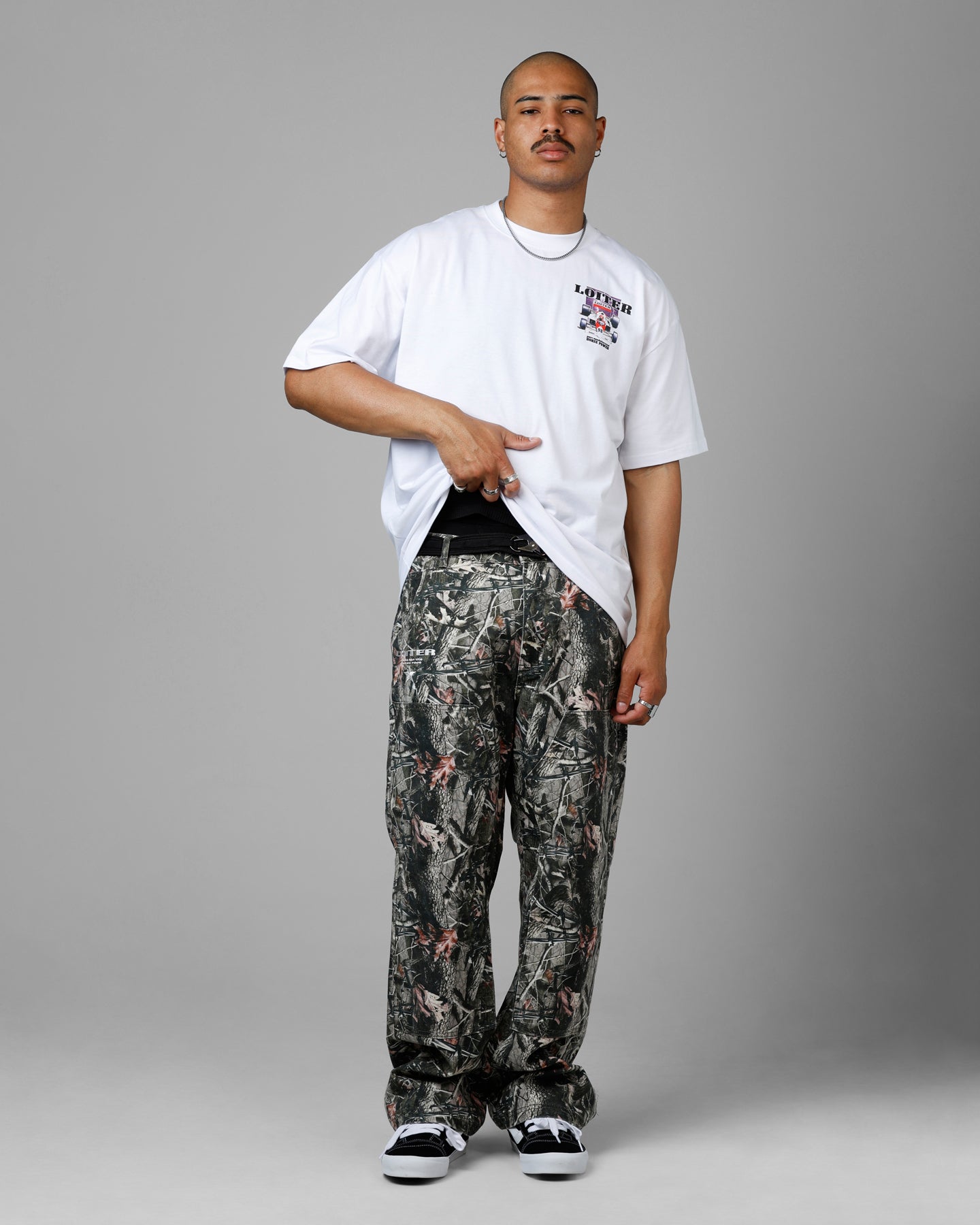 Loiter Horse Power Vintage Drop T-Shirt White、mySite、zt4zffjzw