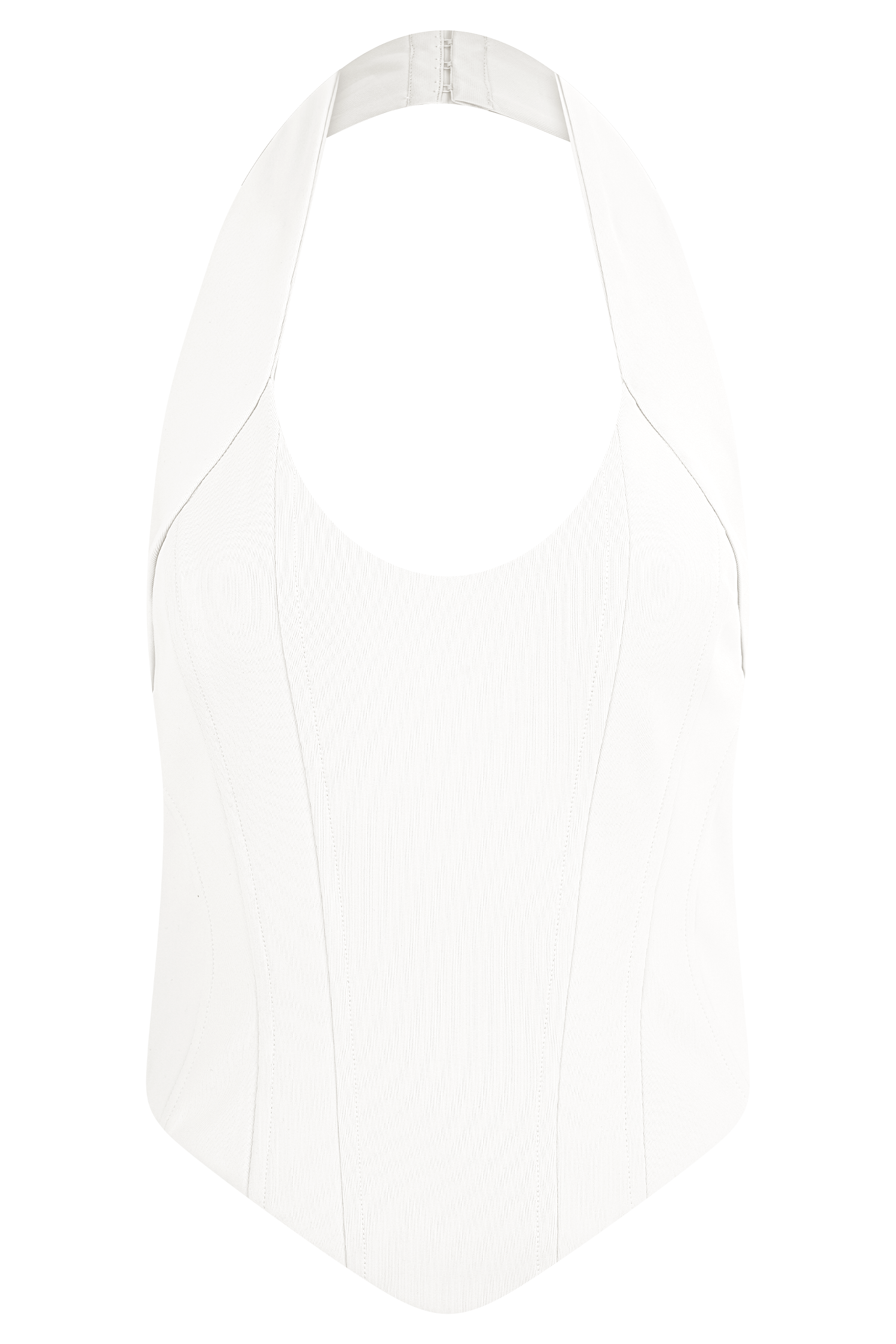 Meadow Corset Halter Top - White、mySite、solidvoid