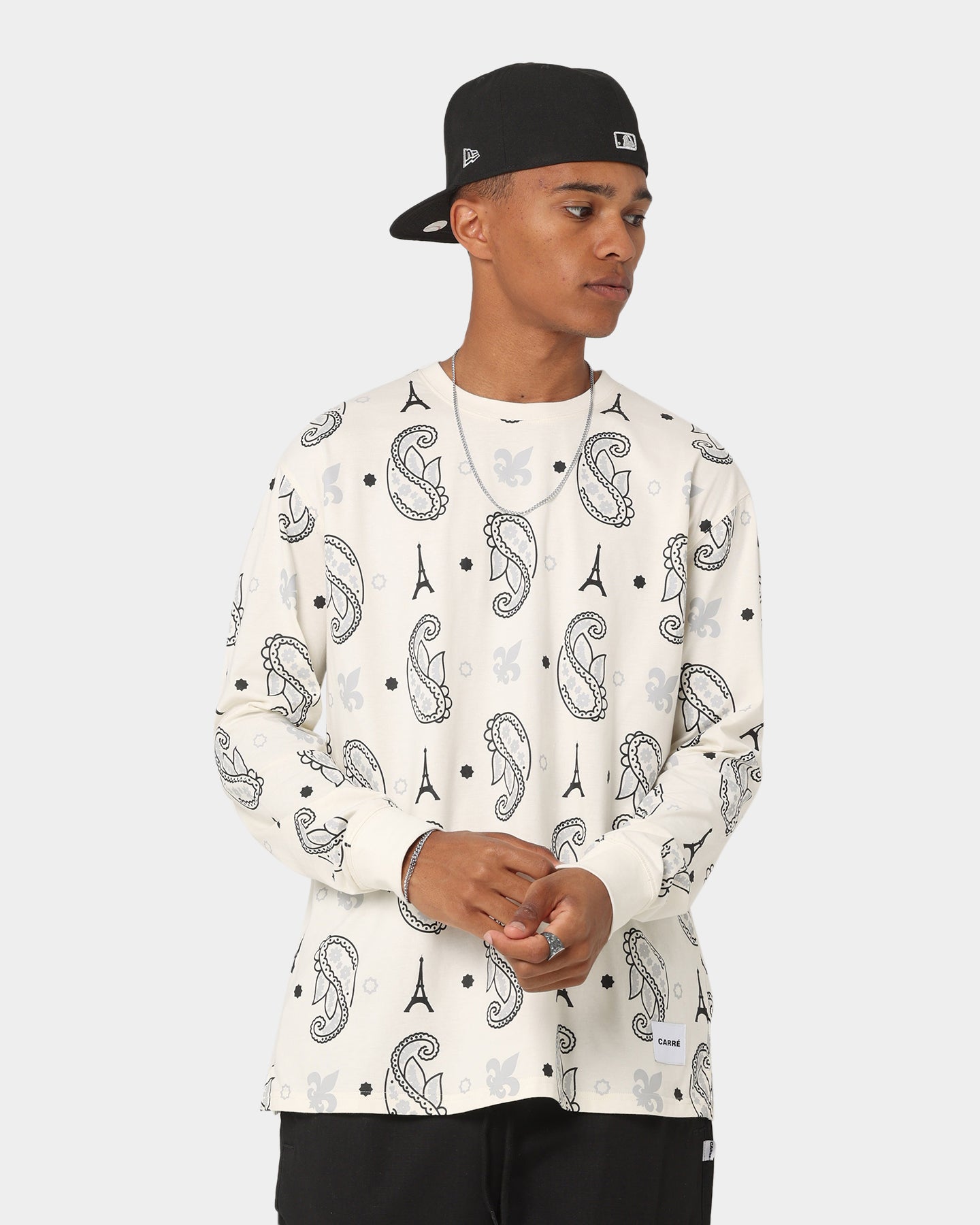 Carré Big Bandana Oversized T-Shirt Off White、mySite、zt4zffjzw