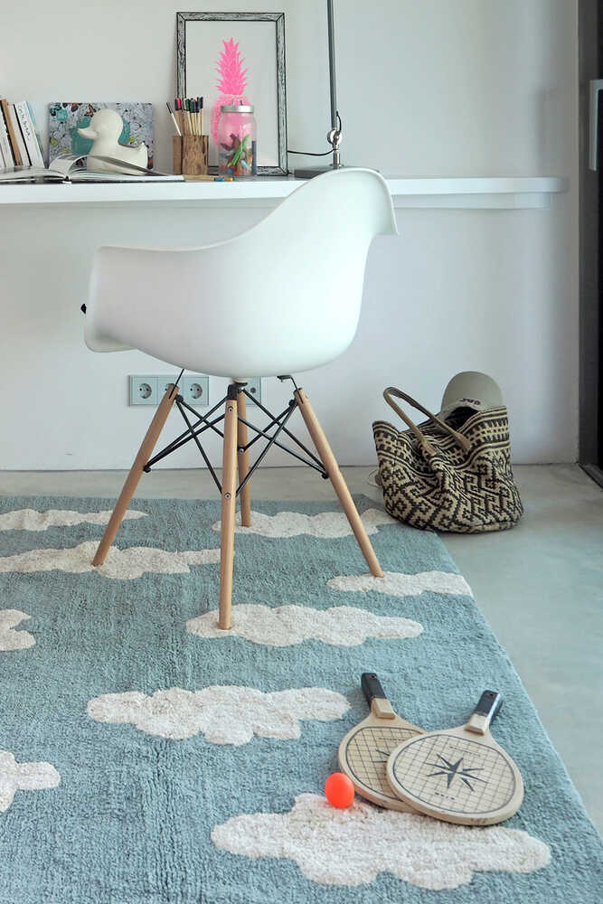 WASHABLE AREA RUG CLOUDS BLUE、mySite、gigharbornorthrealestate