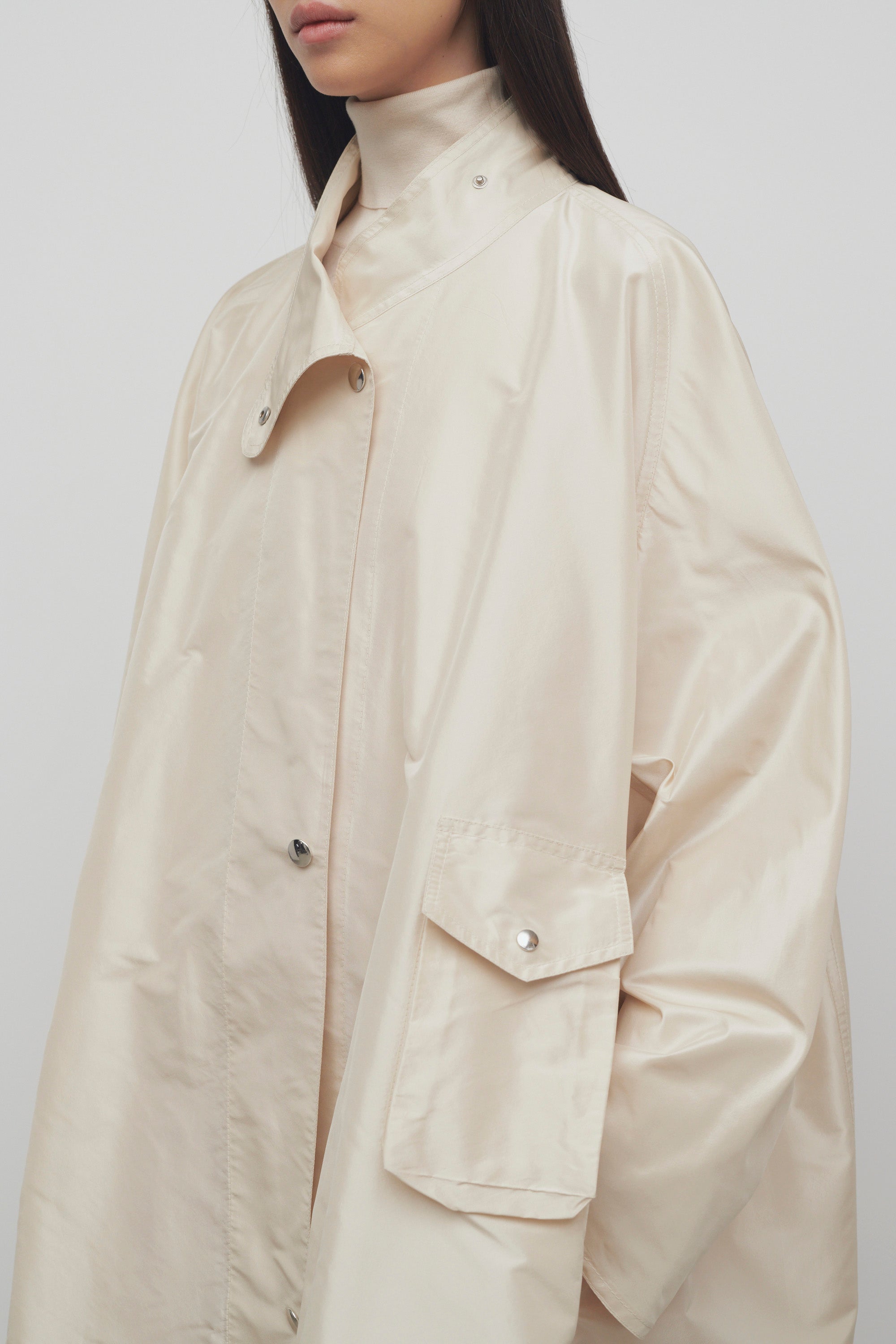 Julie Coat in Silk、mySite、aoinhome