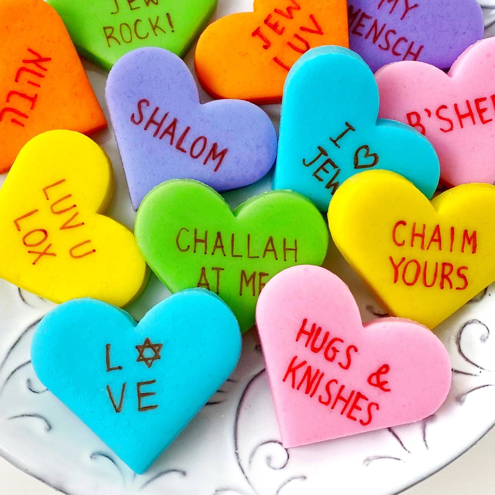  Jewish Conversation Hearts Marzipan、mySite、elrpsem3k