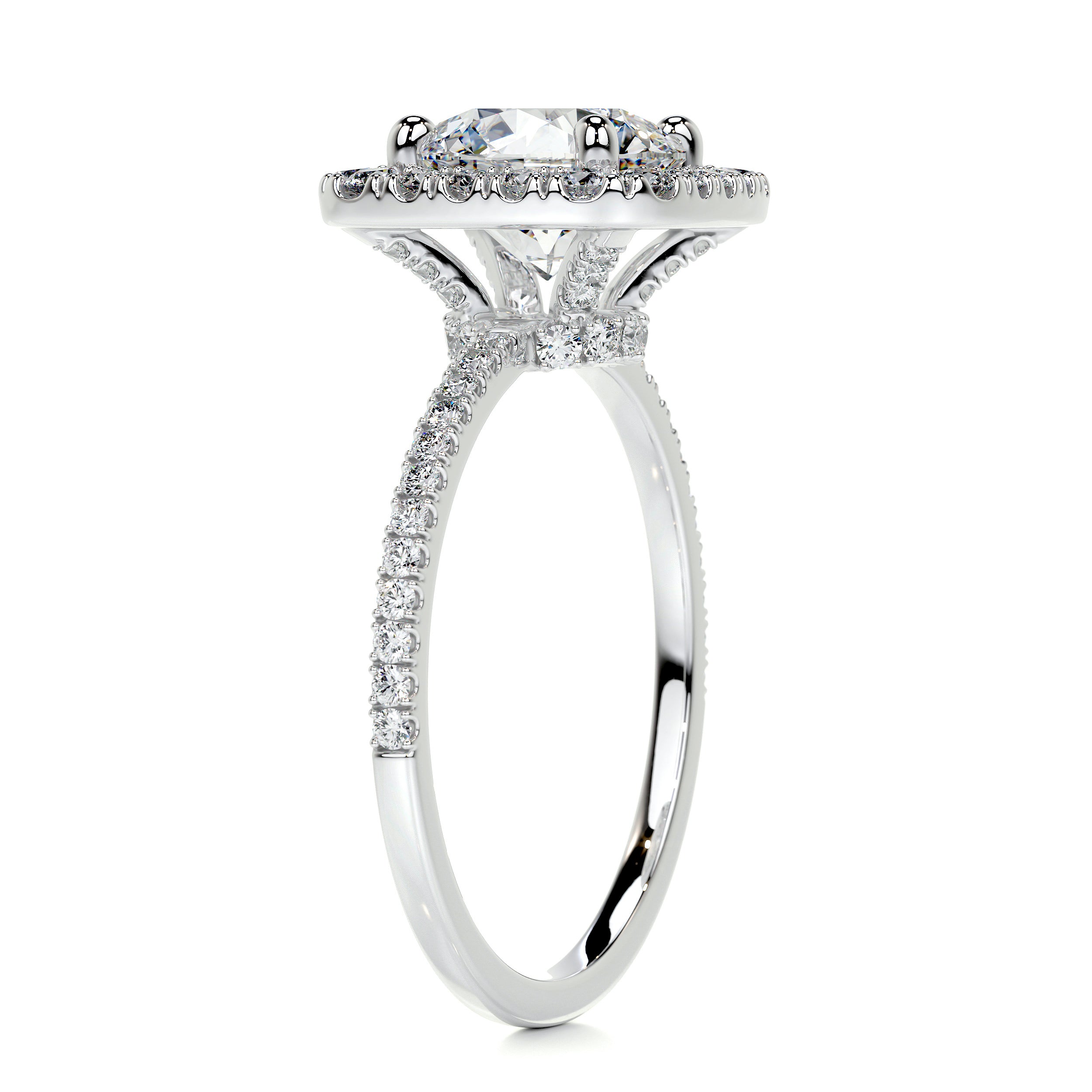 Catalina Moissanite & Diamond Ring -14K White Gold、mySite、hinf8tx79