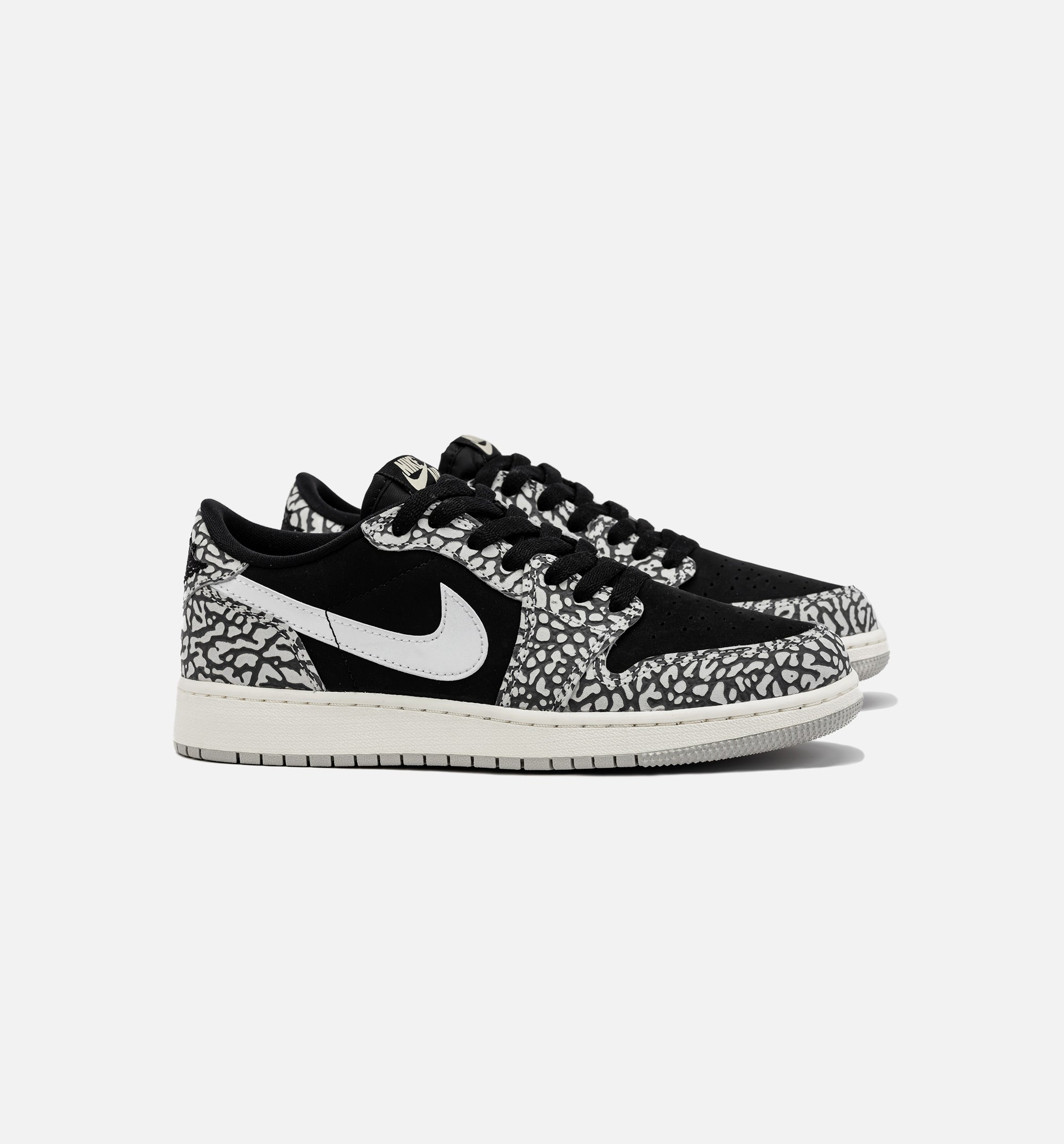 Air Jordan 1 Retro Low OG Black Cement Grade School Lifestyle Shoe - Black/Grey、mySite、dreamappss