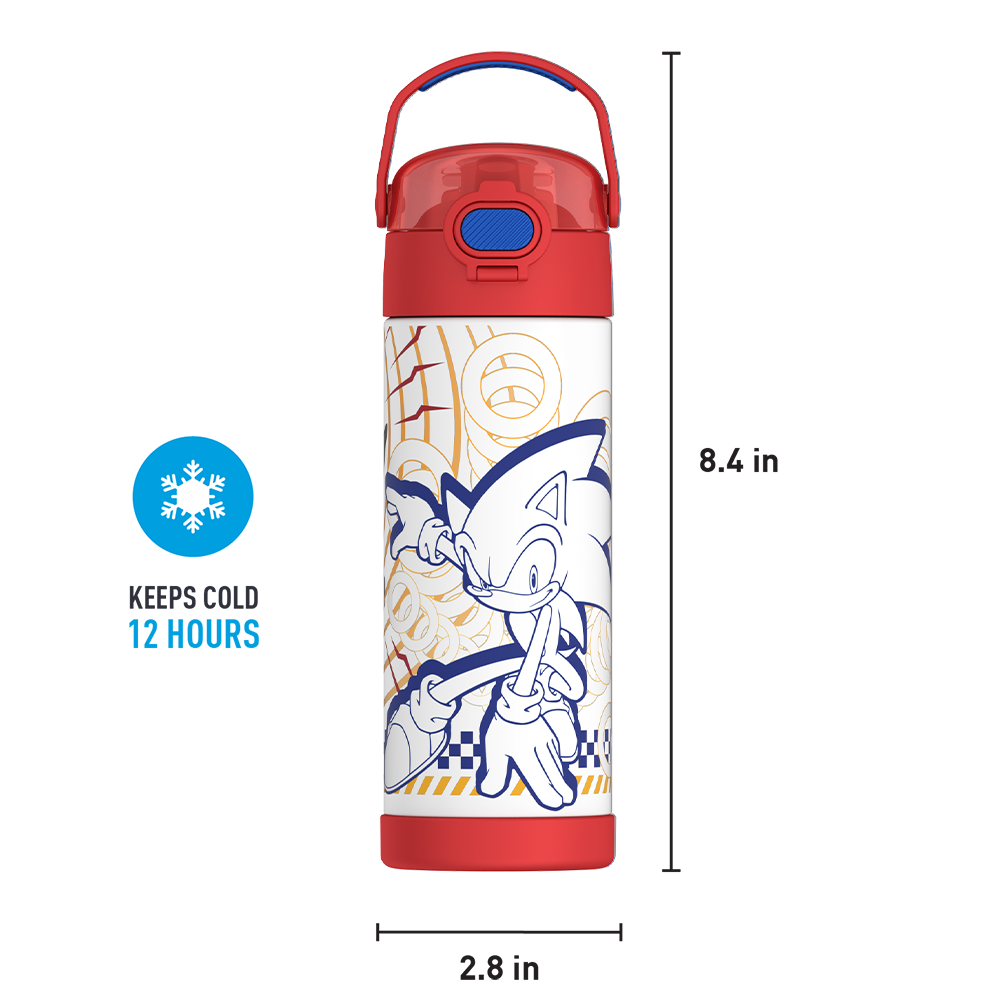 16oz FUNTAINER® WATER BOTTLE SONIC THE HEDGEHOG™、mySite、noshort