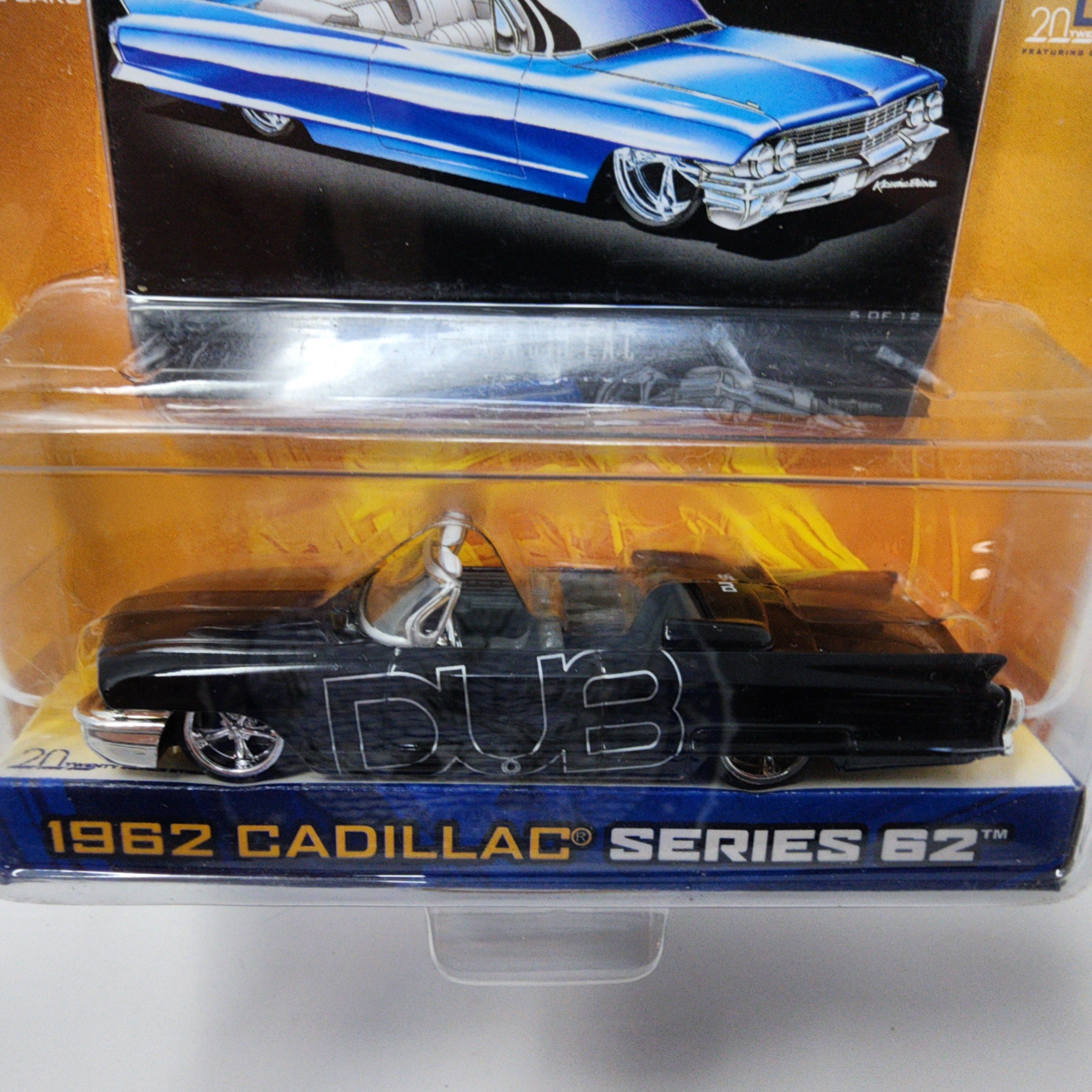 1962 Cadillac Series 62 * Black * Jada Toys 1:64 Scale Dub City Oldskool、mySite、hgirdovlk