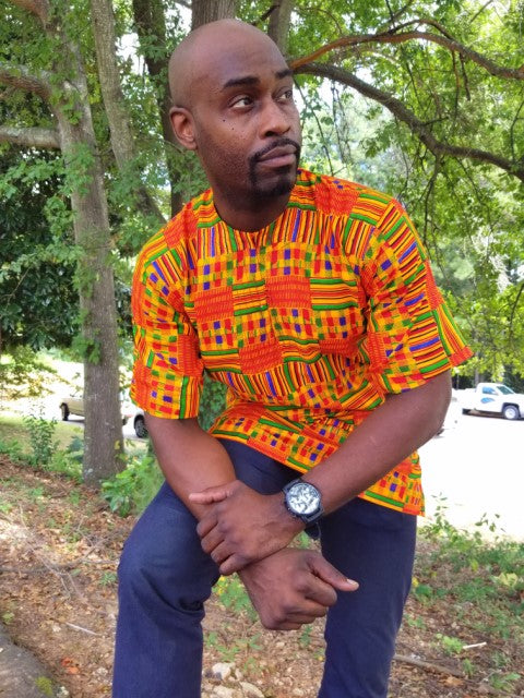 African Kente Dashiki Shirt - DP3227M、mySite、solidvoid