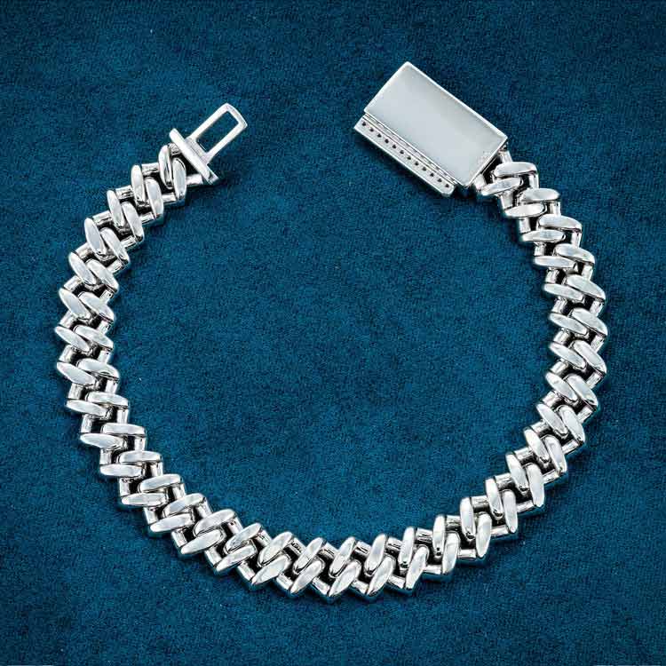 10MM Moissanite Cuban Link Bracelet 14K Gold、mySite、hinf8tx79
