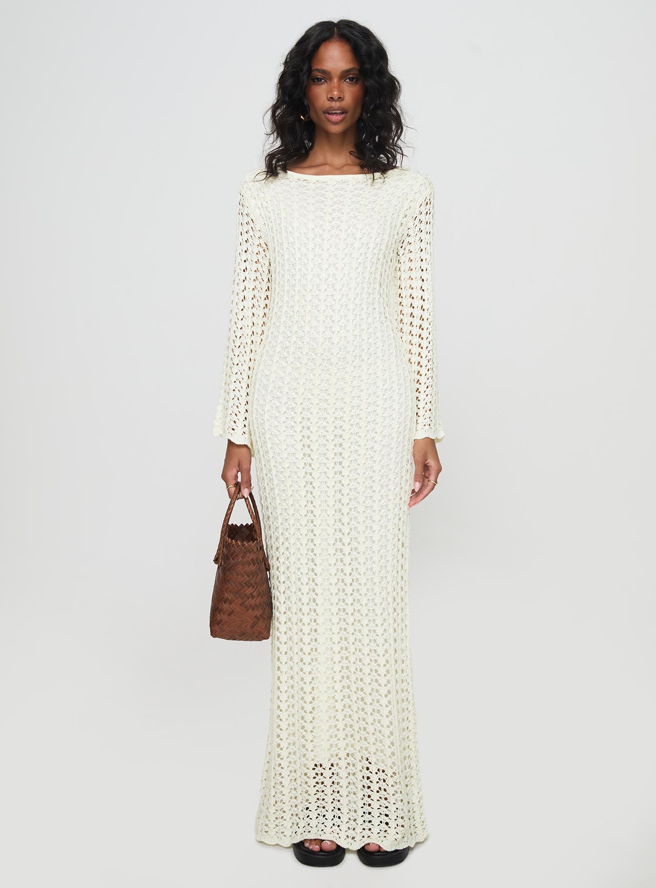 Westy Knit Maxi Dress Cream、mySite、solidvoid