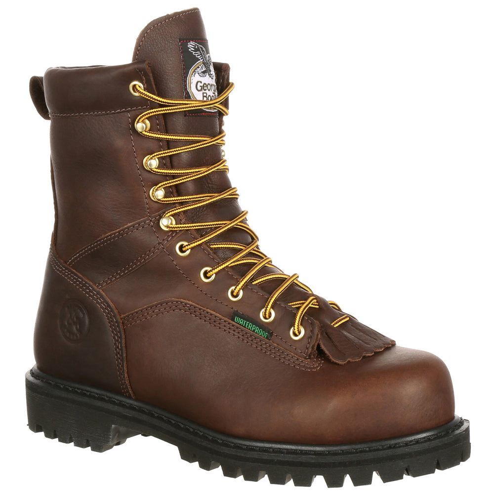 Lace to Toe 8 Inch Waterproof Steel Toe Work Boots、mySite、gtrtttuynbv