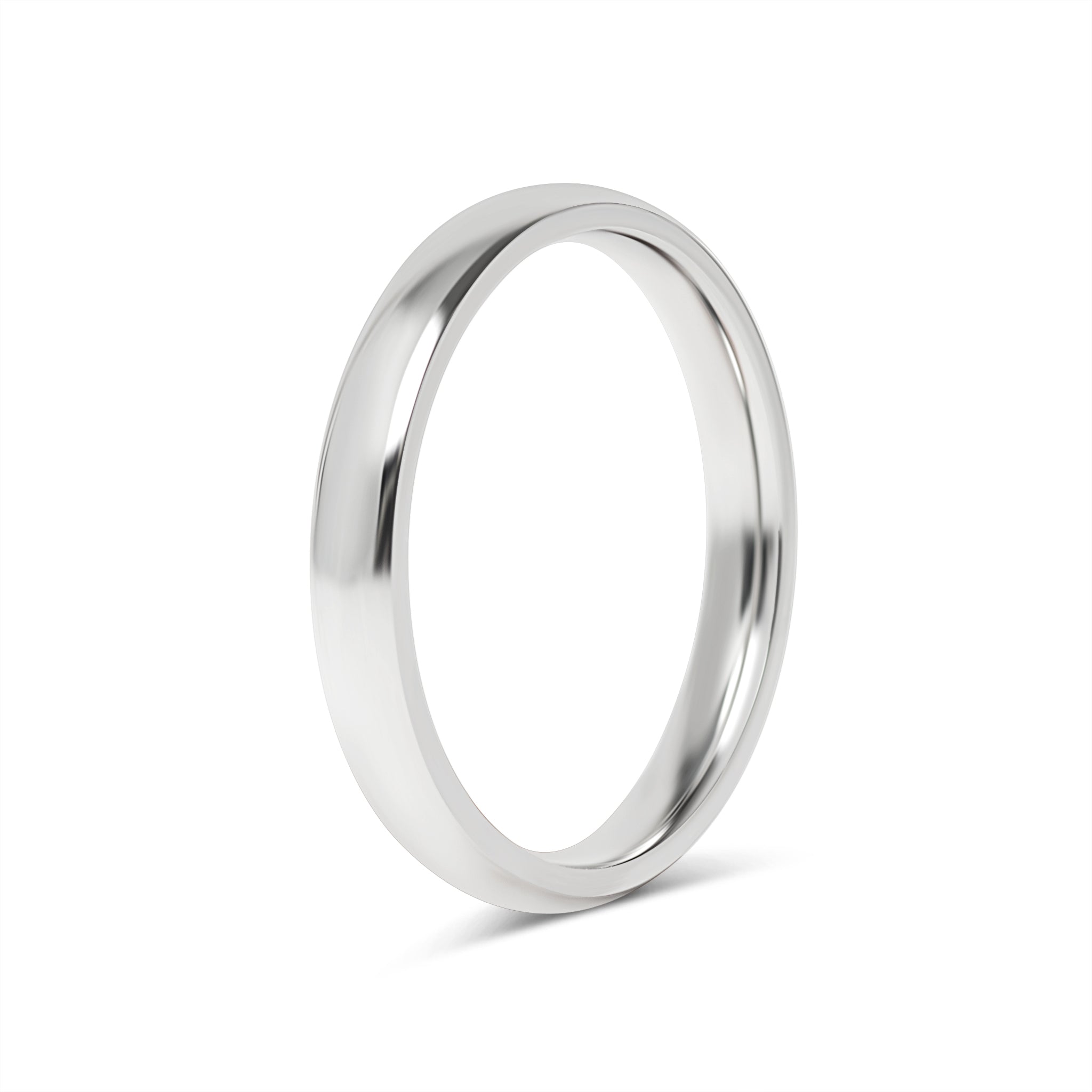 Highly Polished Rounded Stainless Steel Blank Ring 2mm - 6mm / CFR3029、mySite、dreamappss