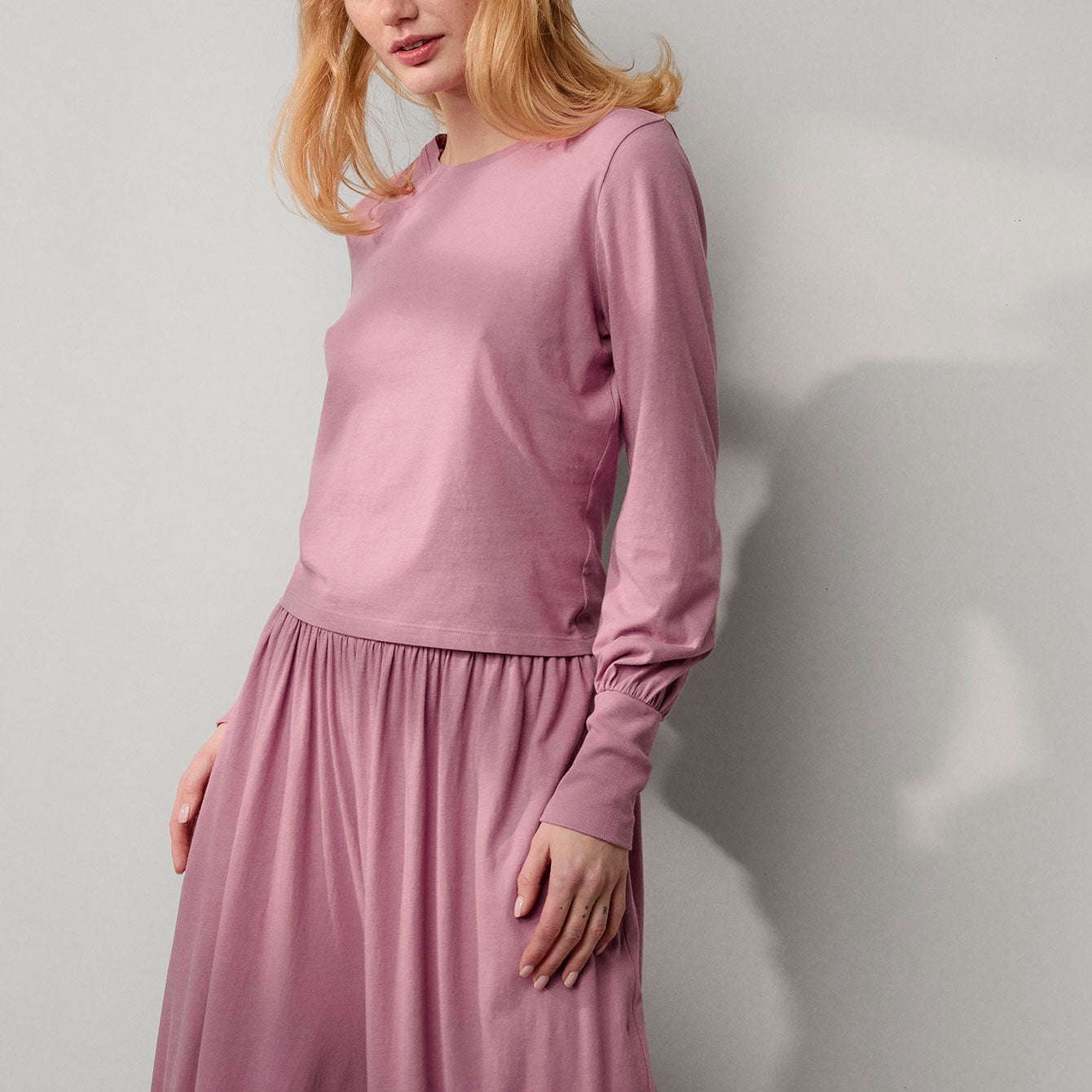 Organic Pima Crew Neck Long Sleeve、mySite、bengalsvssteelers