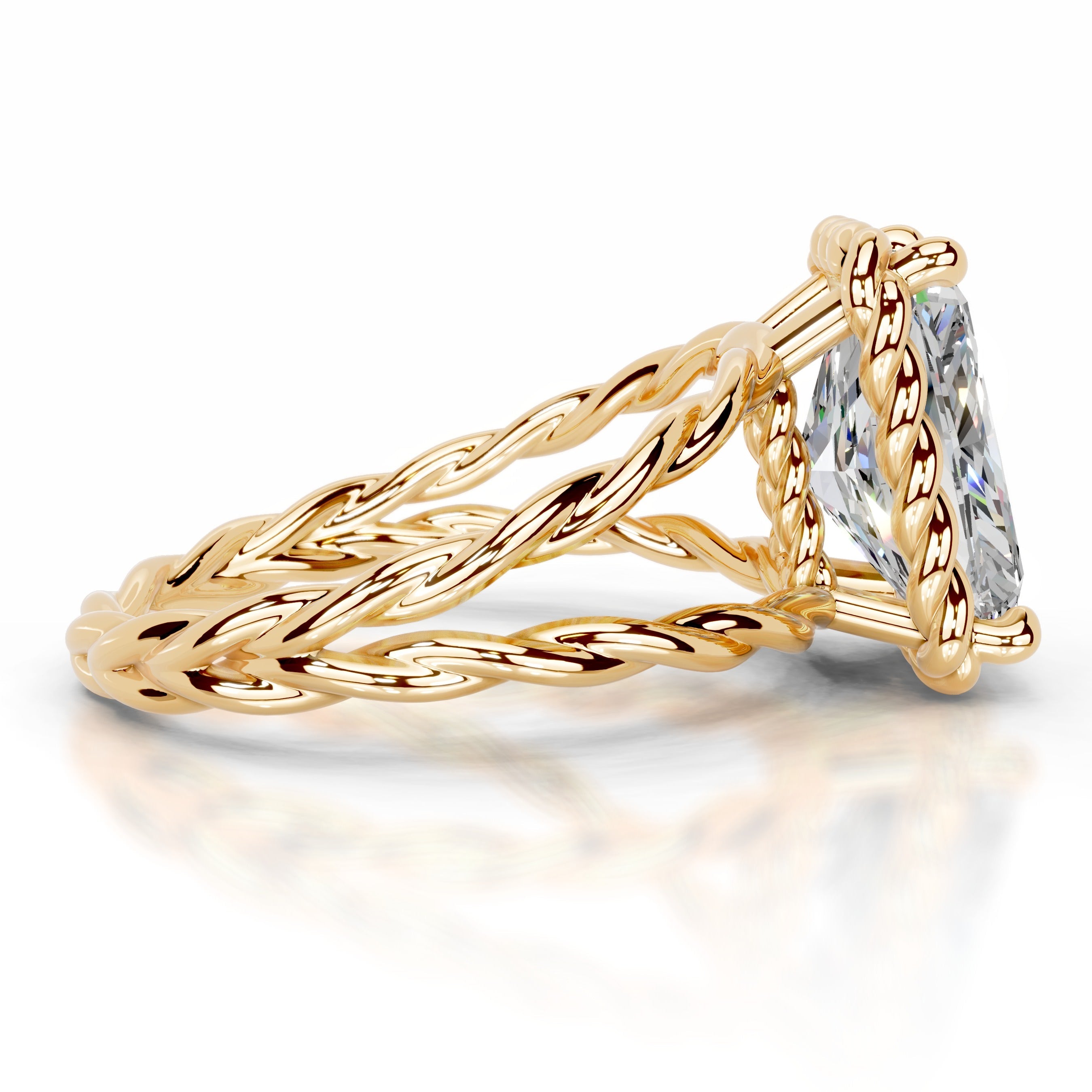 Yul Moissanite Ring - 18K Yellow Gold (RTS)、mySite、hinf8tx79