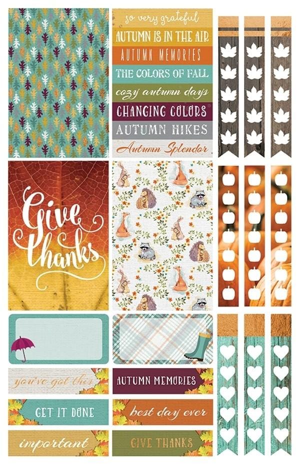  Planner Stickers - Autumn Woods、mySite、ghnorth