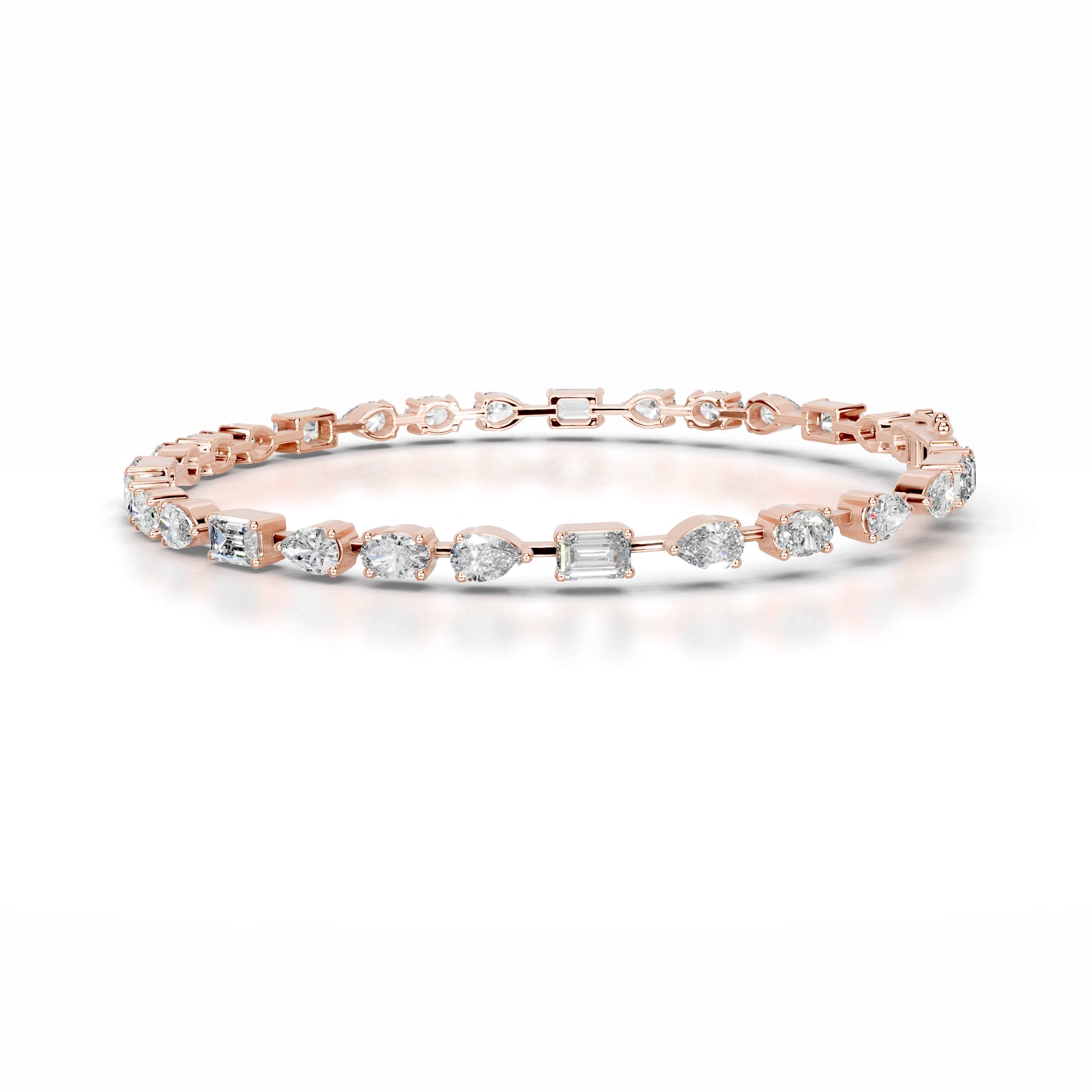 Victoria Diamond Tennis Bracelet - 14K Rose Gold、mySite、hinf8tx79