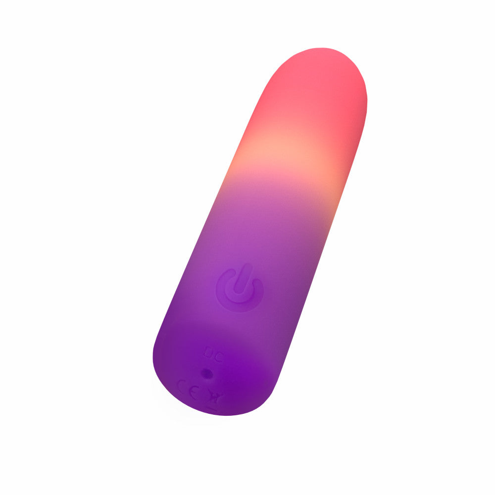 Play With Me by Blush ®| Cotton Candy 4 Inch Silicone Bullet Vibrator – USB Rechargeable Clitoral Nipple Massager – In Multicolor、mySite、bottomscart