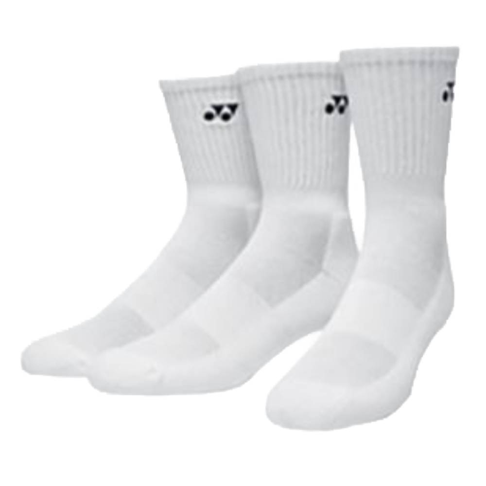 Yonex Mid Cut 3-Pairs Socks (White)