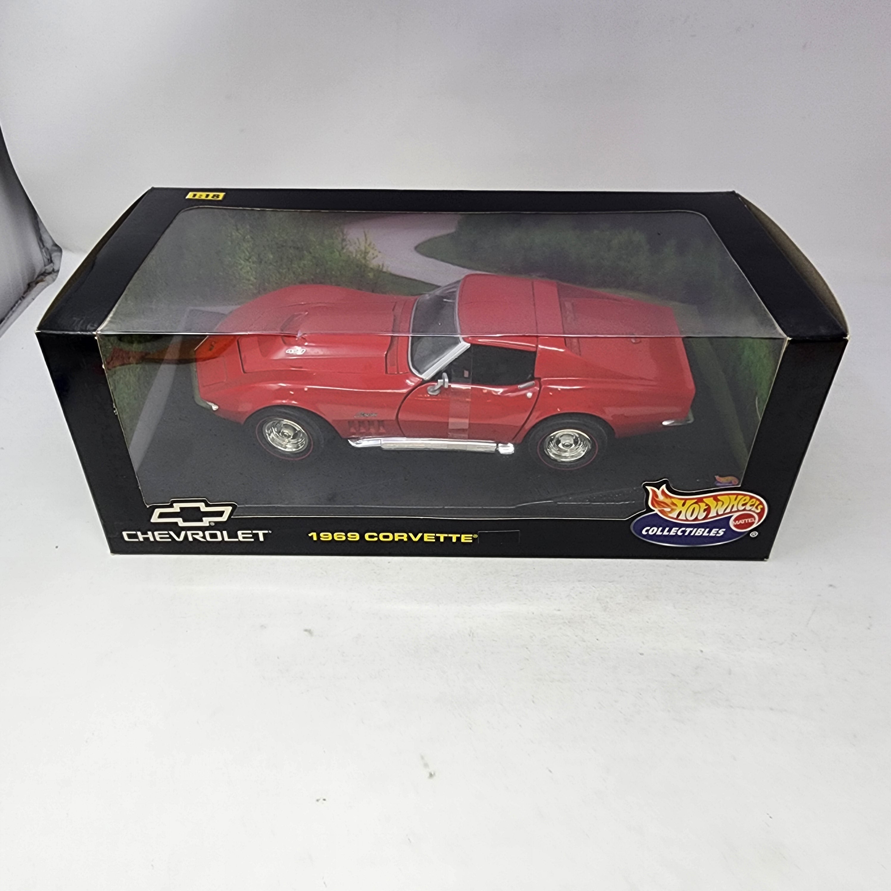 1969 Chevrolet Corvette * RED * Hot Wheels Collectibles 1/18 Scale、mySite、hgirdovlk