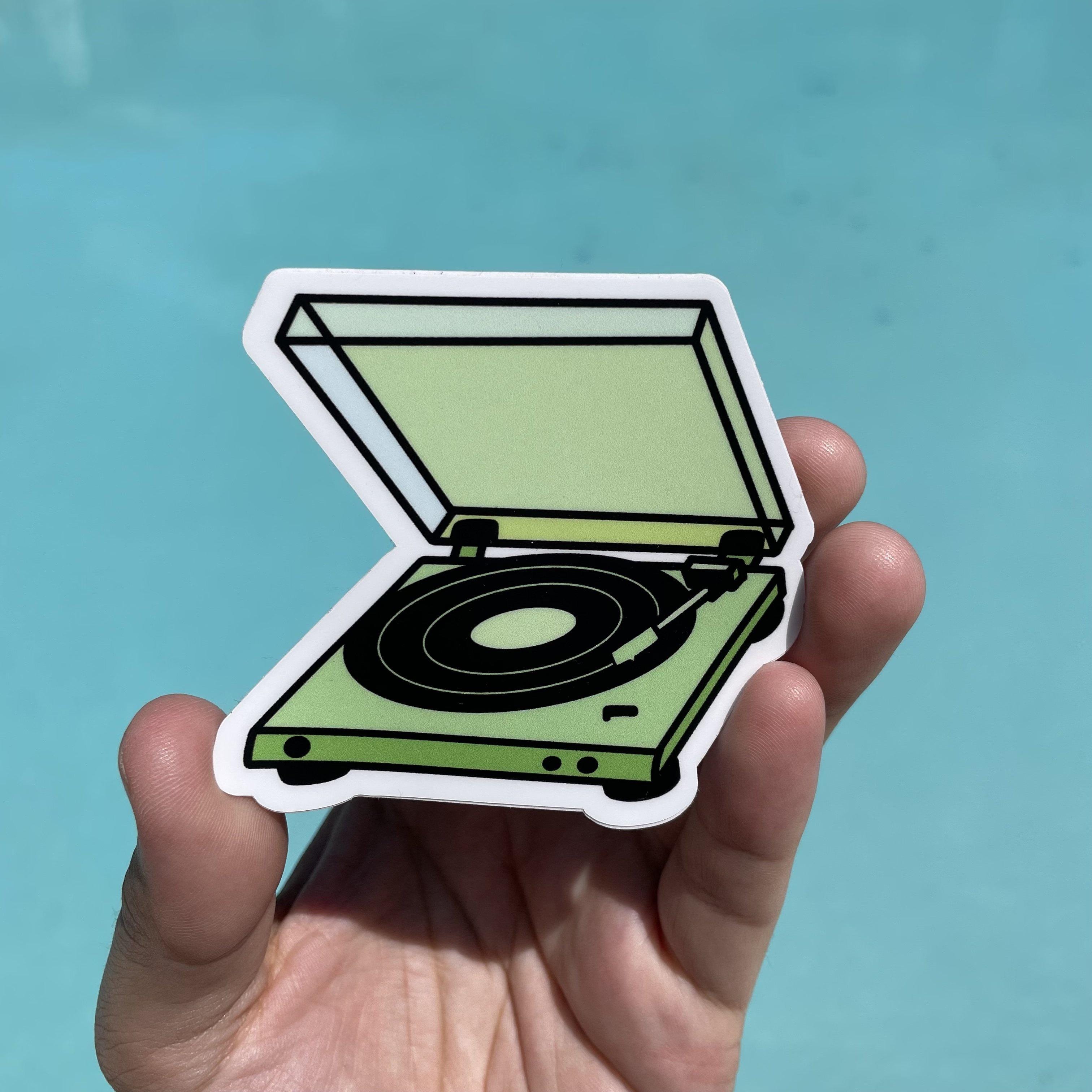  Green Record Player Aesthetic Sticker、mySite、elrpsem3k