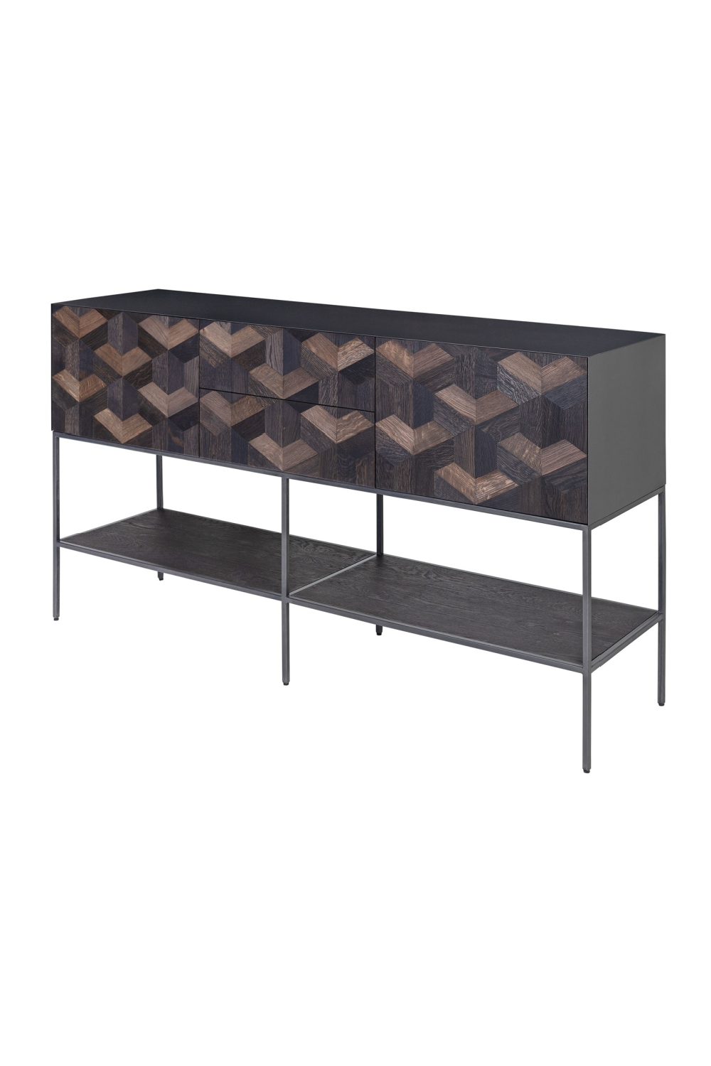 Oak Parquet Sideboard with Toprack | Versmissen Illusion、mySite、neckold