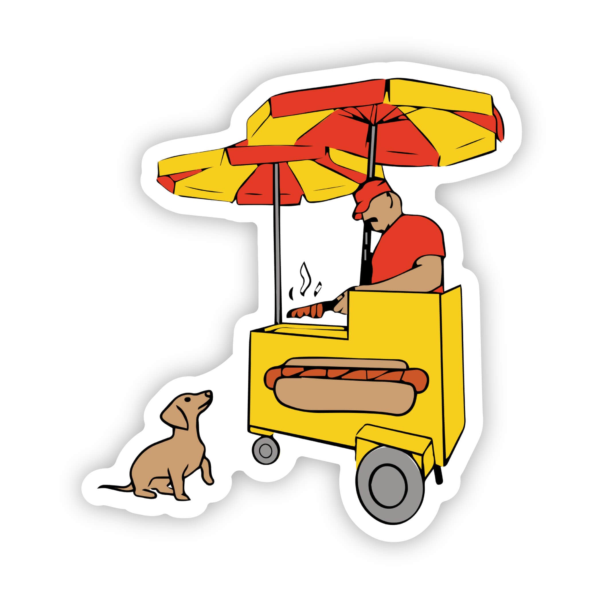  NY Hot Dog Stand Sticker、mySite、elrpsem3k
