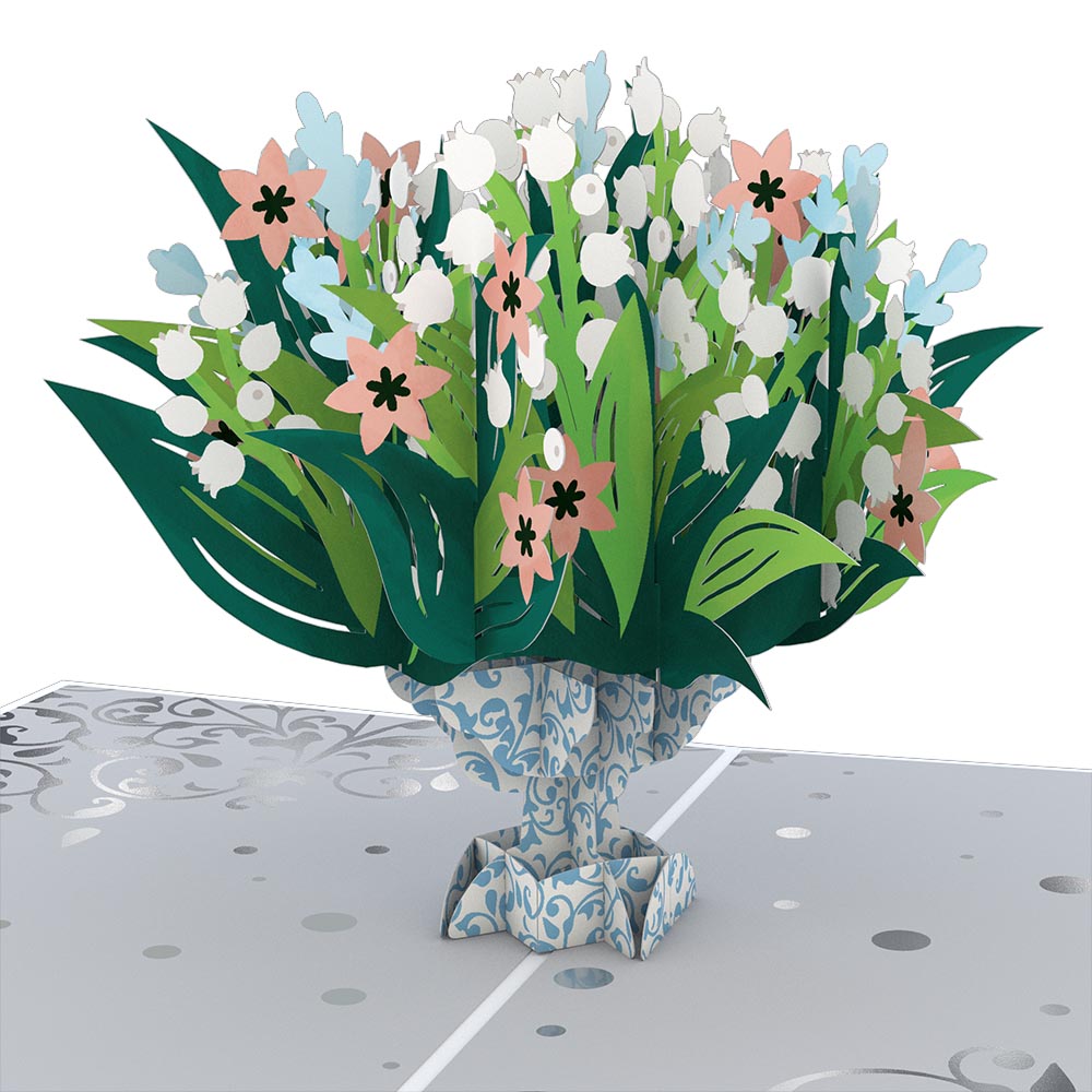 Anniversary Lily of the Valley Pop-Up Card、mySite、solidvoid