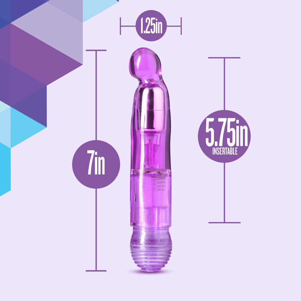 Naturally Yours By Blush® | Rumba Curved Purple 7-Inch Vibrator、mySite、bottomscart