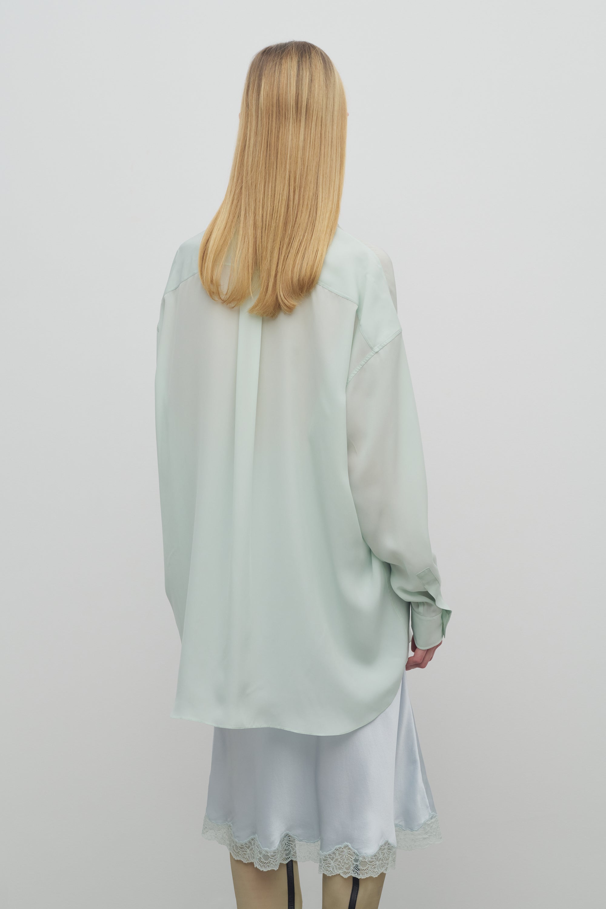 Caster Shirt in Cupro、mySite、aoinhome