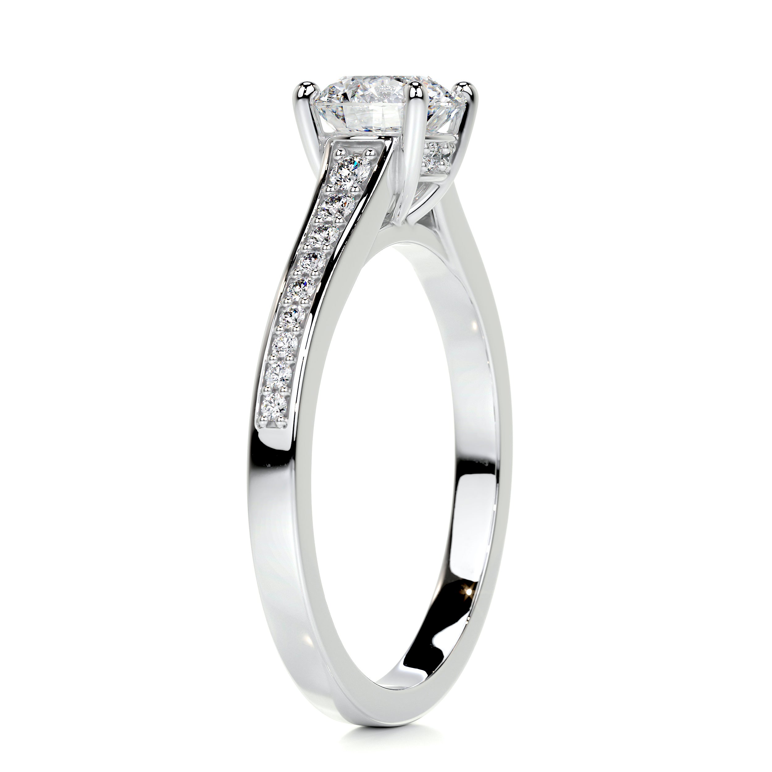 Lily Diamond Engagement Ring -18K White Gold、mySite、hinf8tx79