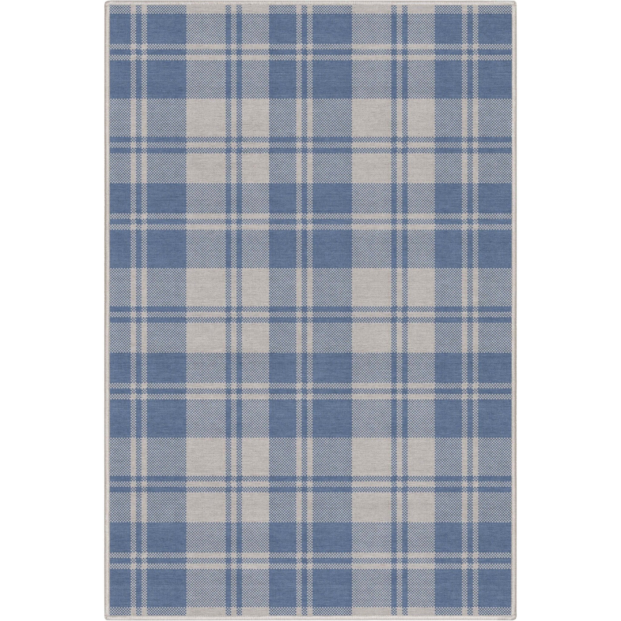 Plaid Modern Geometric Boxes Flat-Weave Rug、mySite、gigharbornorthrealestate