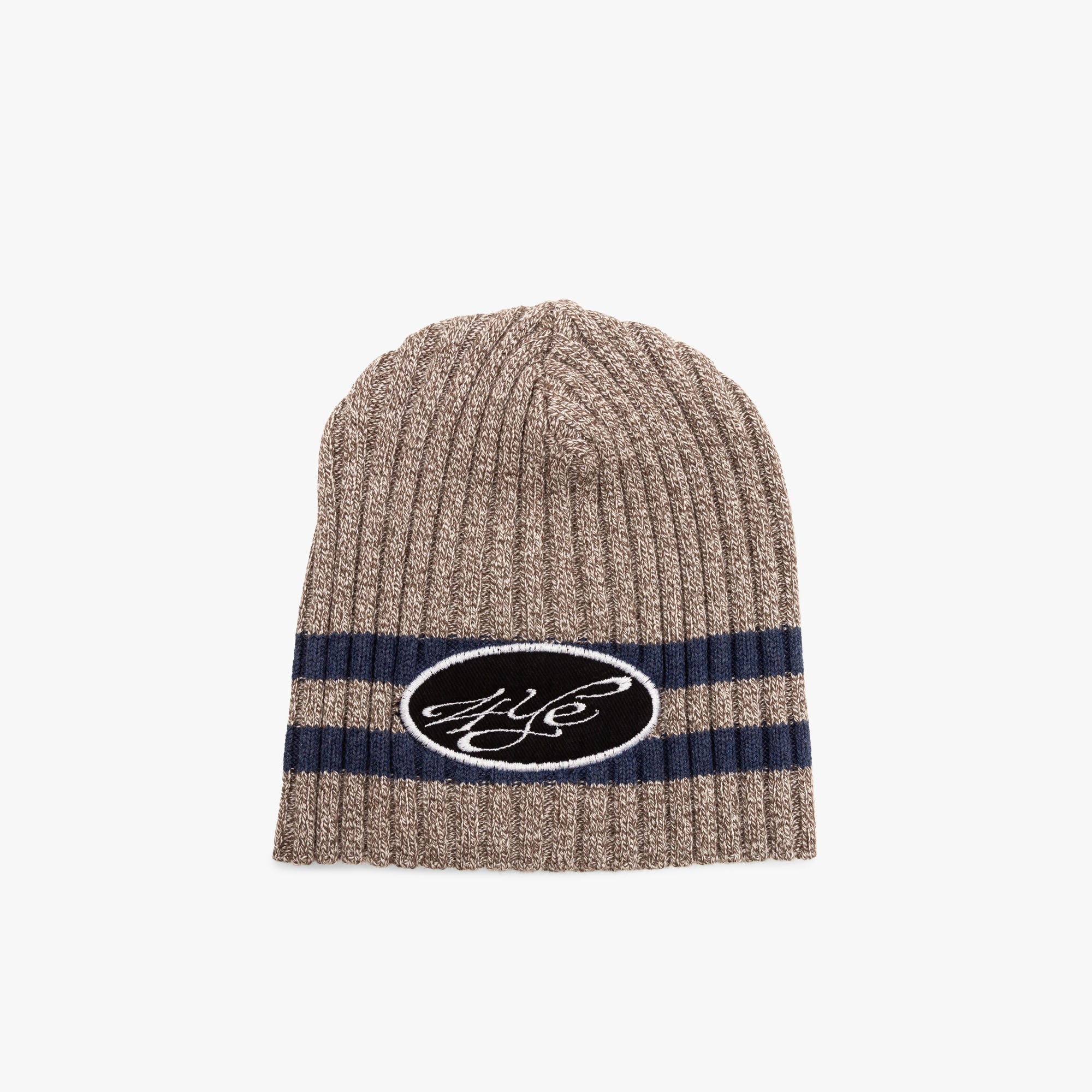  4YE Signature Patch Beanie / Grey / Navy、mySite、merchandisen