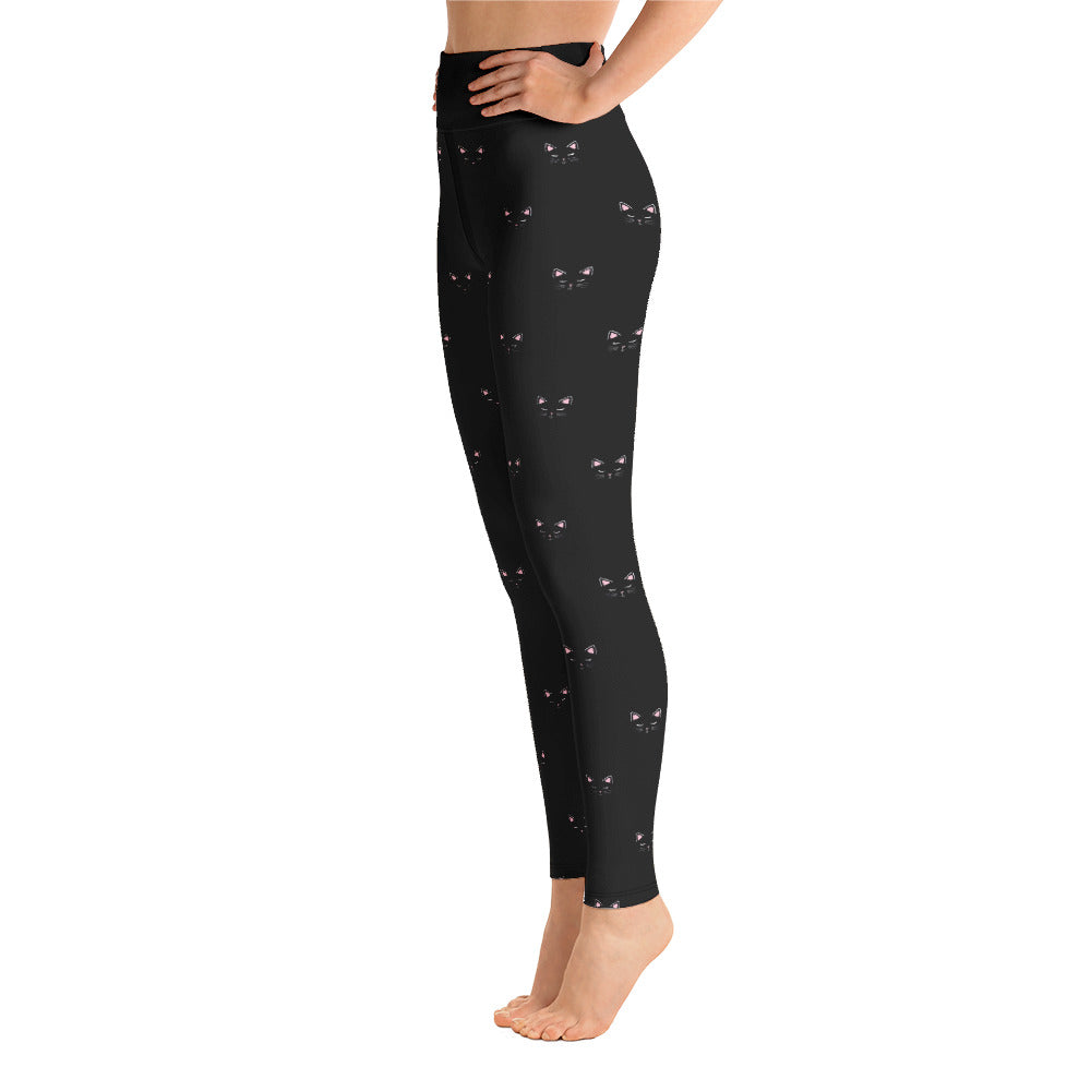Black Cat Yoga Leggings、mySite、camillekostekn