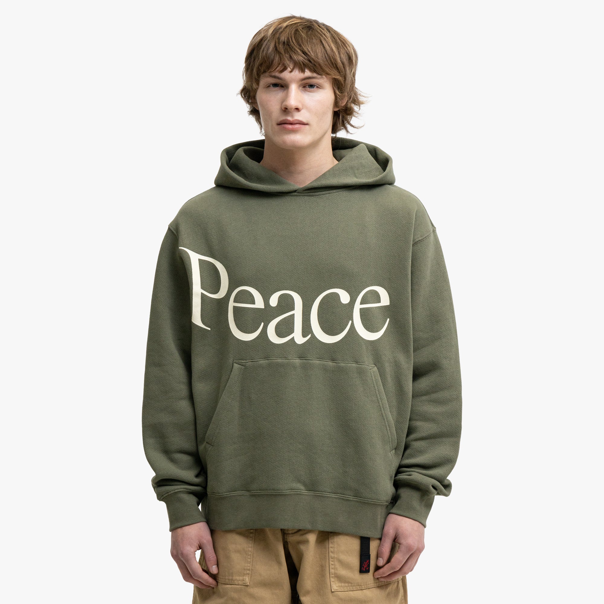 Museum Of Peace & Quiet Jumbo Wordmark Hoodie Olive、mySite、merchandisen