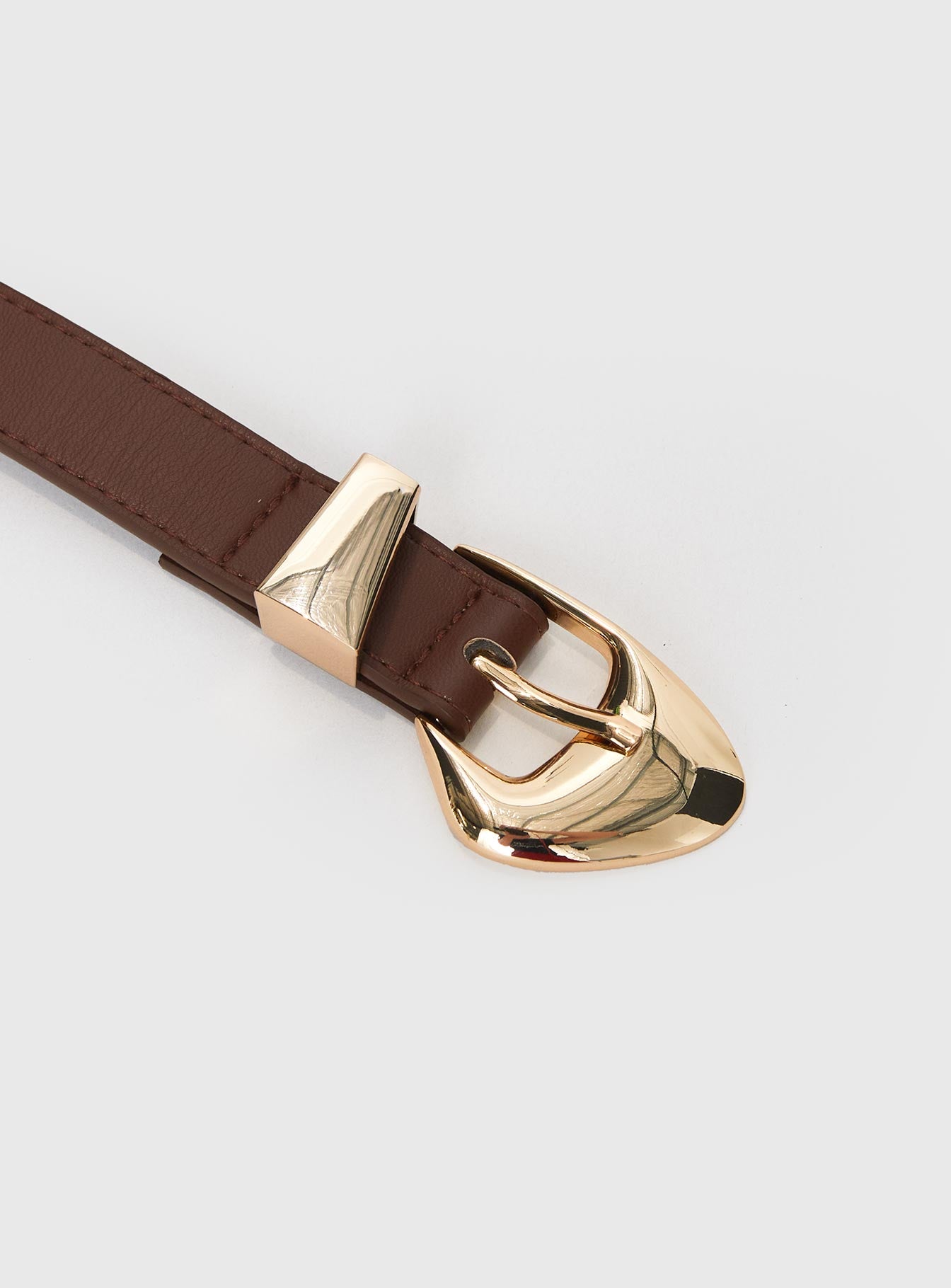 You're Strong Belt Dark Brown / Gold、mySite、solidvoid