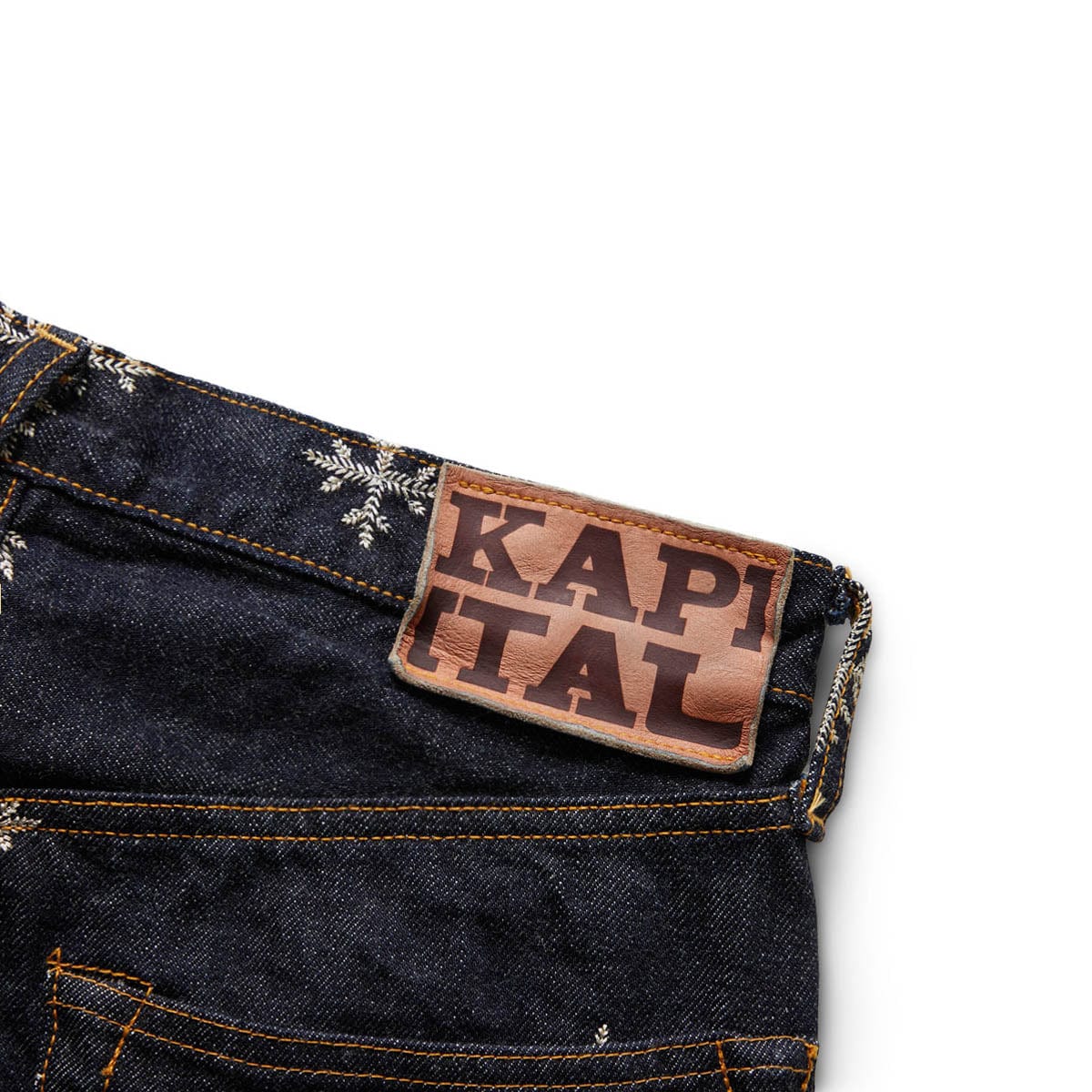 14OZ DENIM SNOW EMBROIDERY 5P TH STRAIGHT、mySite、zt4zffjzw