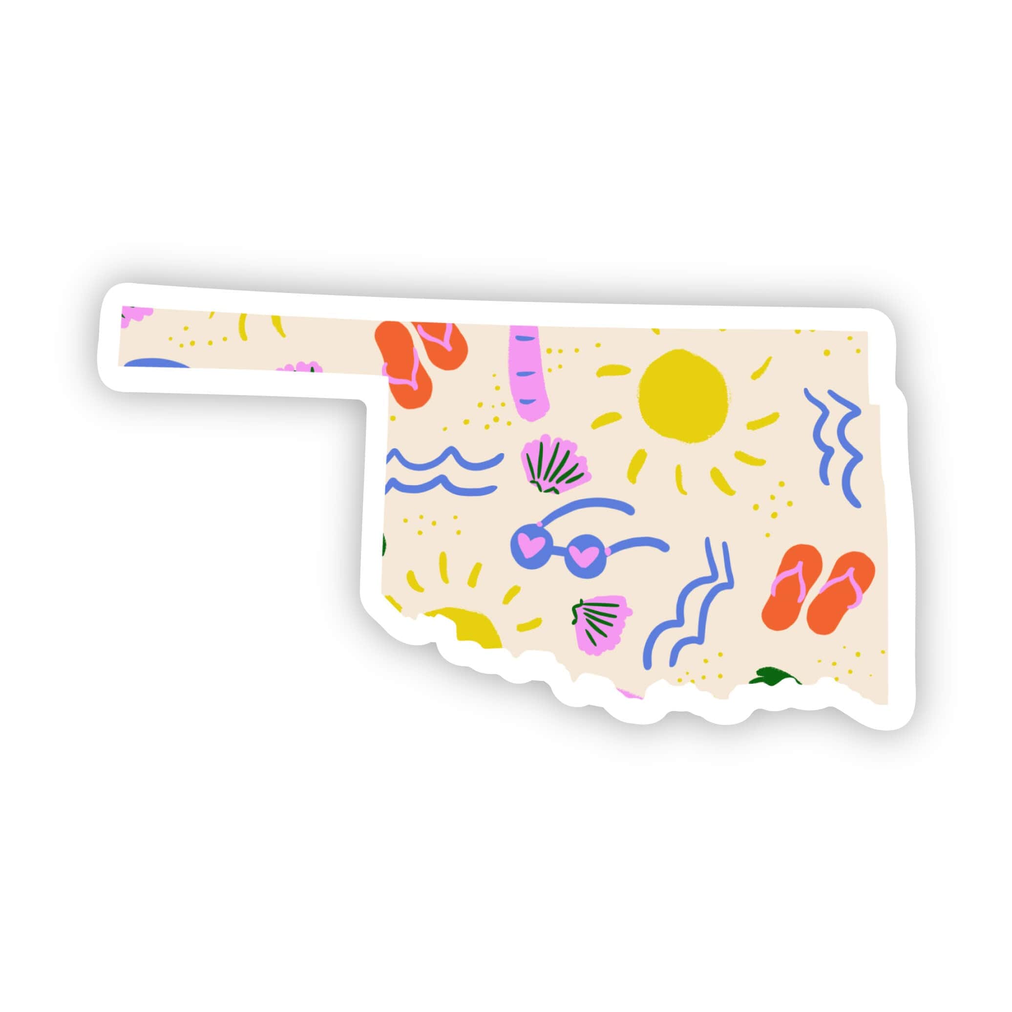  Oklahoma Sticker - Beach、mySite、ghnorth