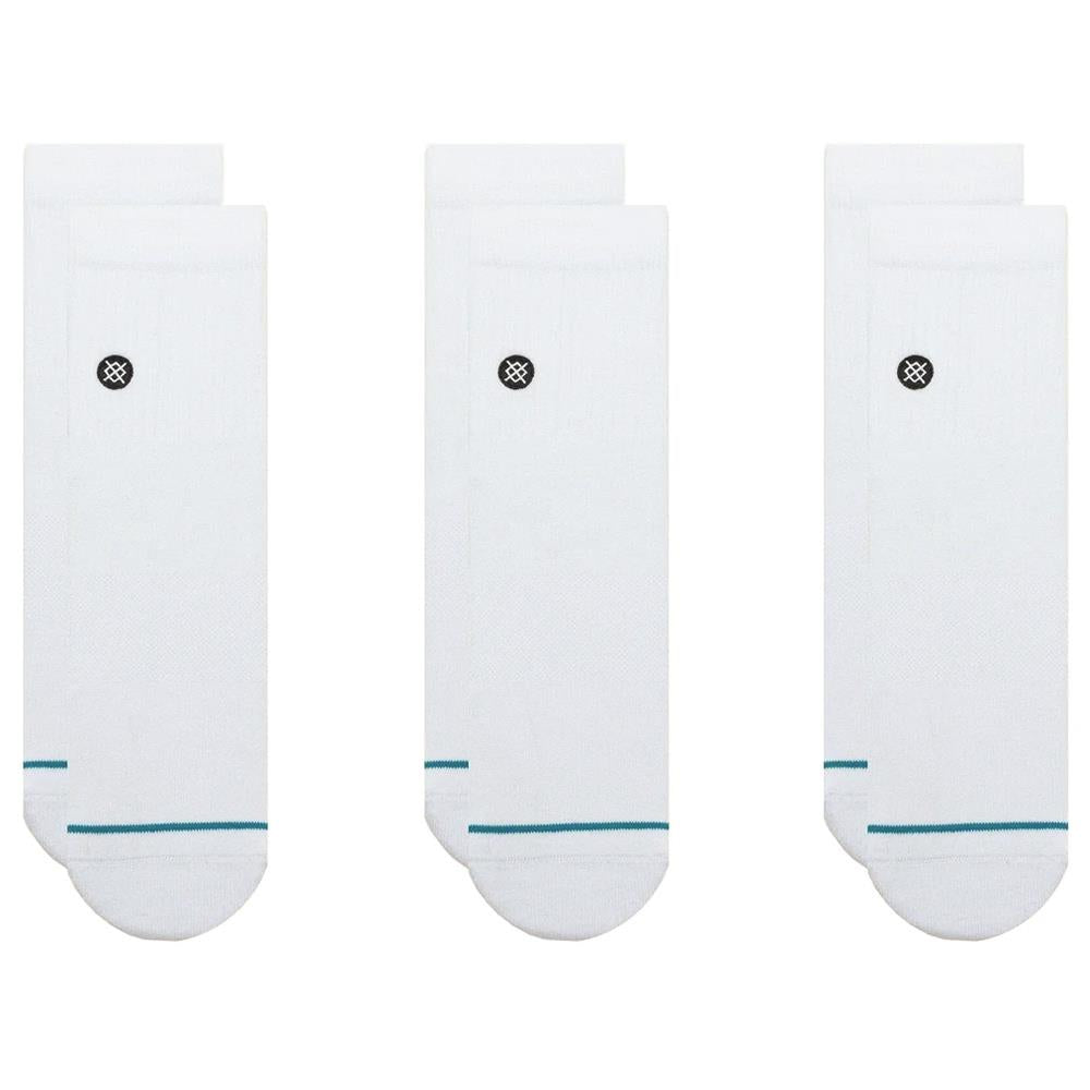  Stance Icon Quarter Socks 3-Pack - White、mySite、merchandisen