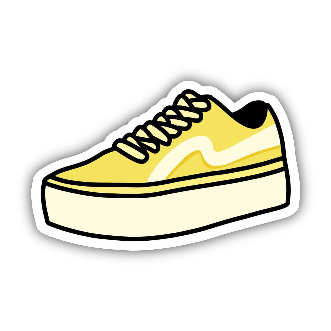  Yellow Skater Shoe Aesthetic Sticker、mySite、elrpsem3k