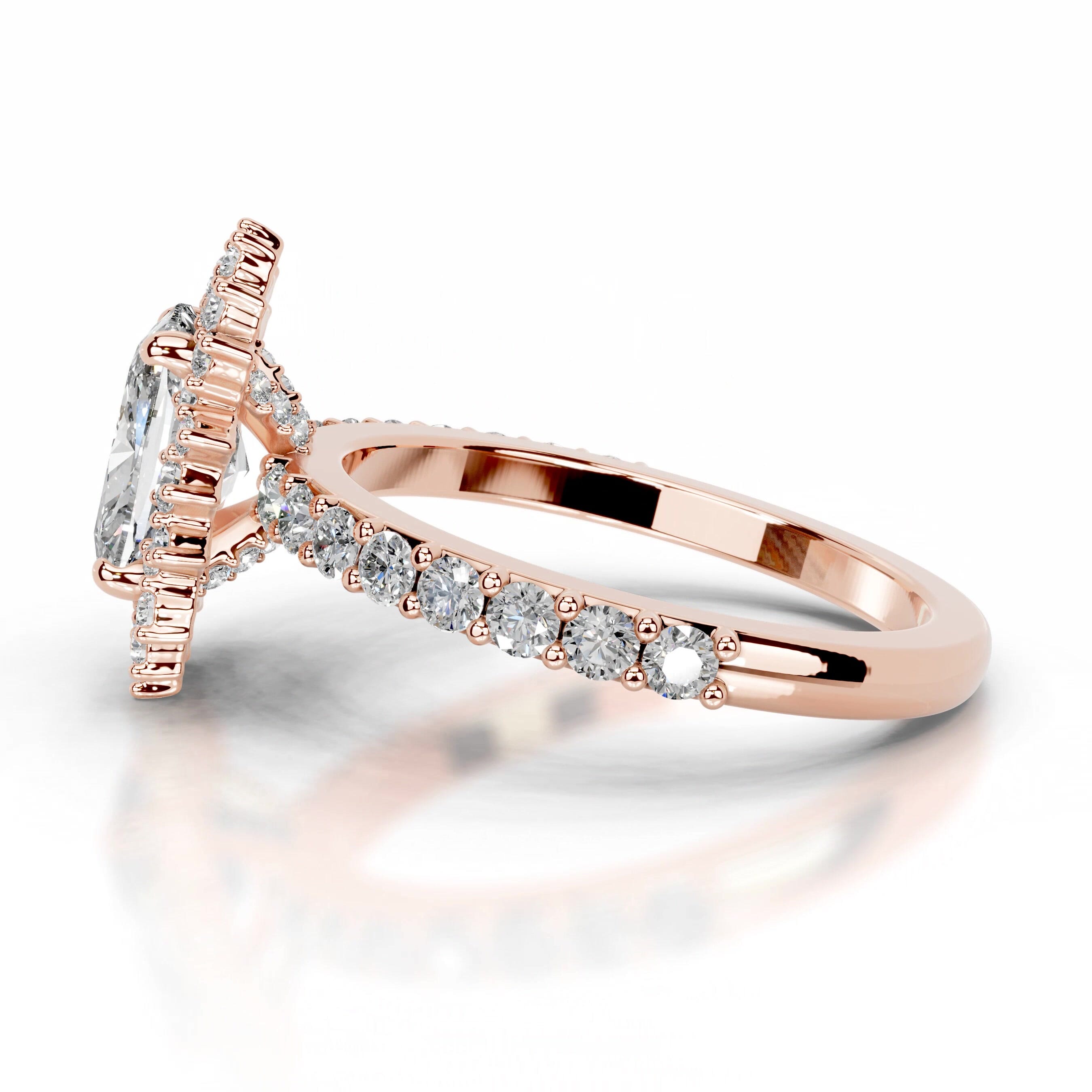 Bodil Diamond Engagement Ring - 14K Rose Gold、mySite、hinf8tx79