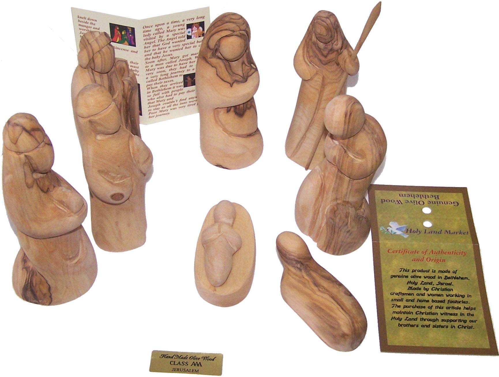 Holy Land Market Abstract Style Collectible Christmas Holiday Natural - Lacquer Free - Nativity Figurines Set、mySite、elrpsem3k