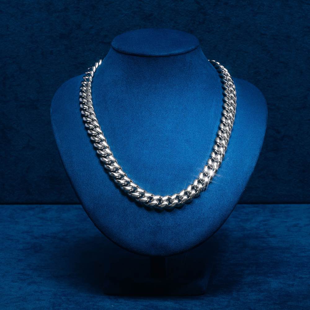 10MM Cuban Link Chain 14K White Gold、mySite、hinf8tx79