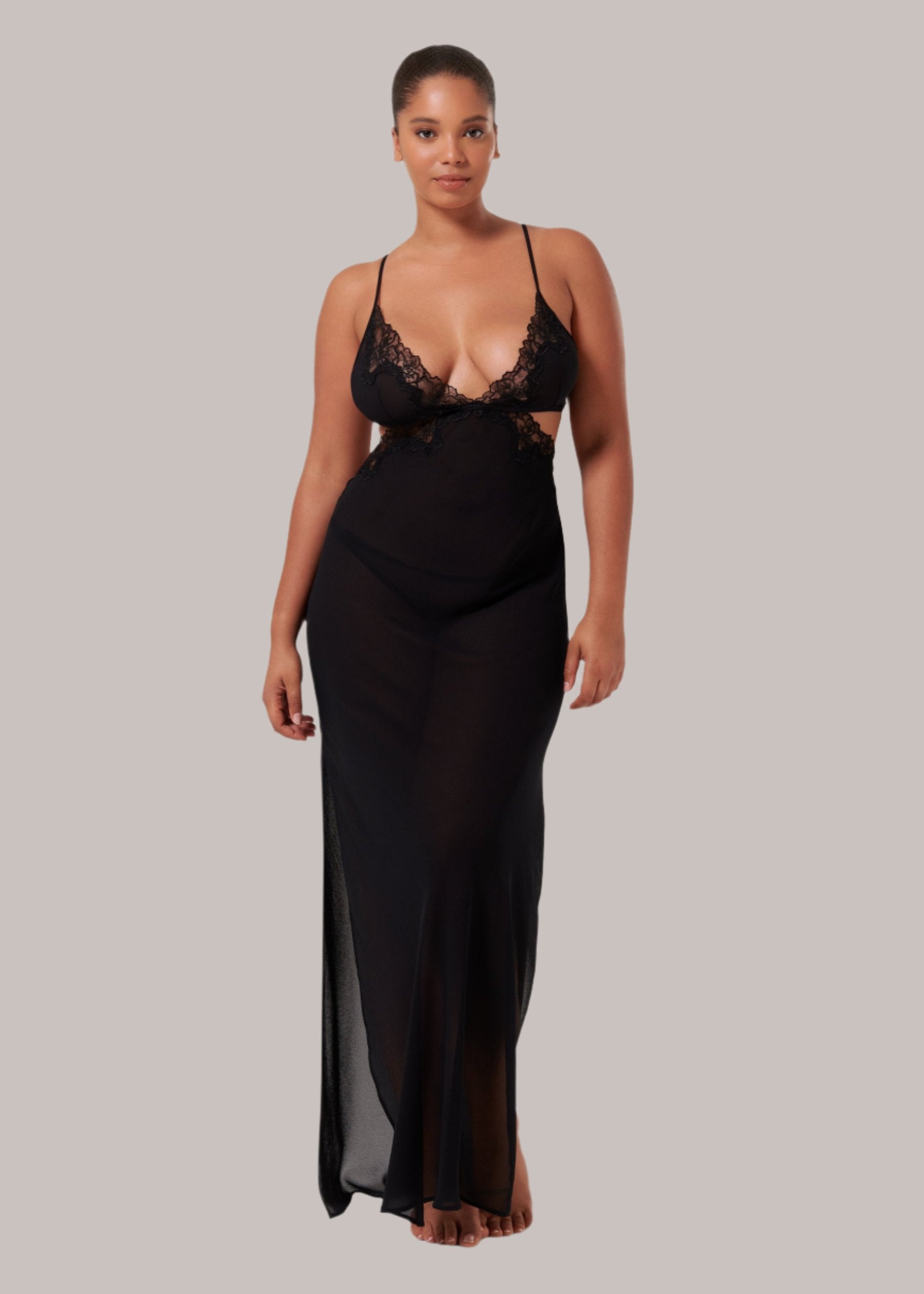  Julianne Long Chemise (Black)、mySite、justintrudeaud