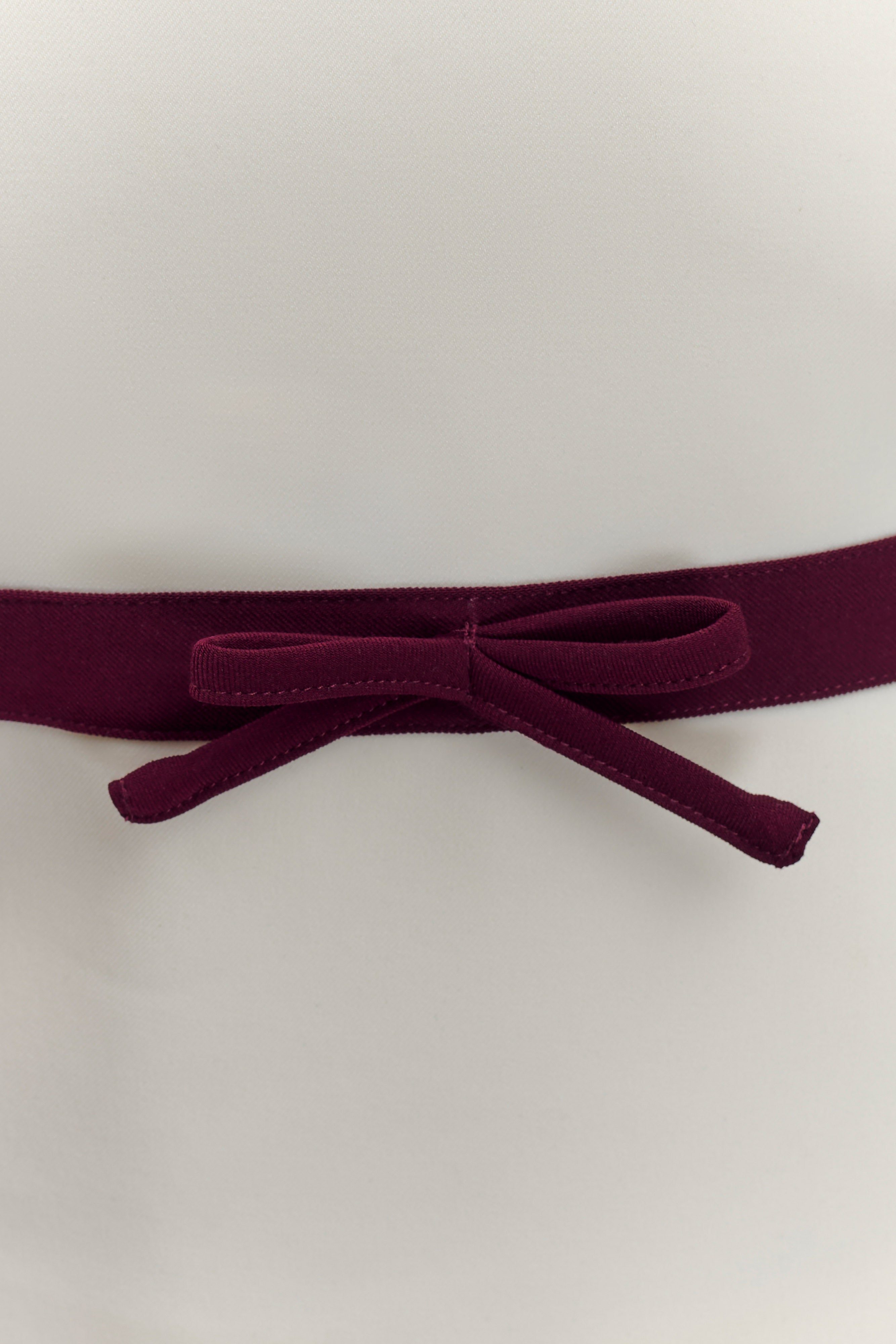 Aisha Strapless Suiting Top With Contrast Bows - Ivory、mySite、solidvoid