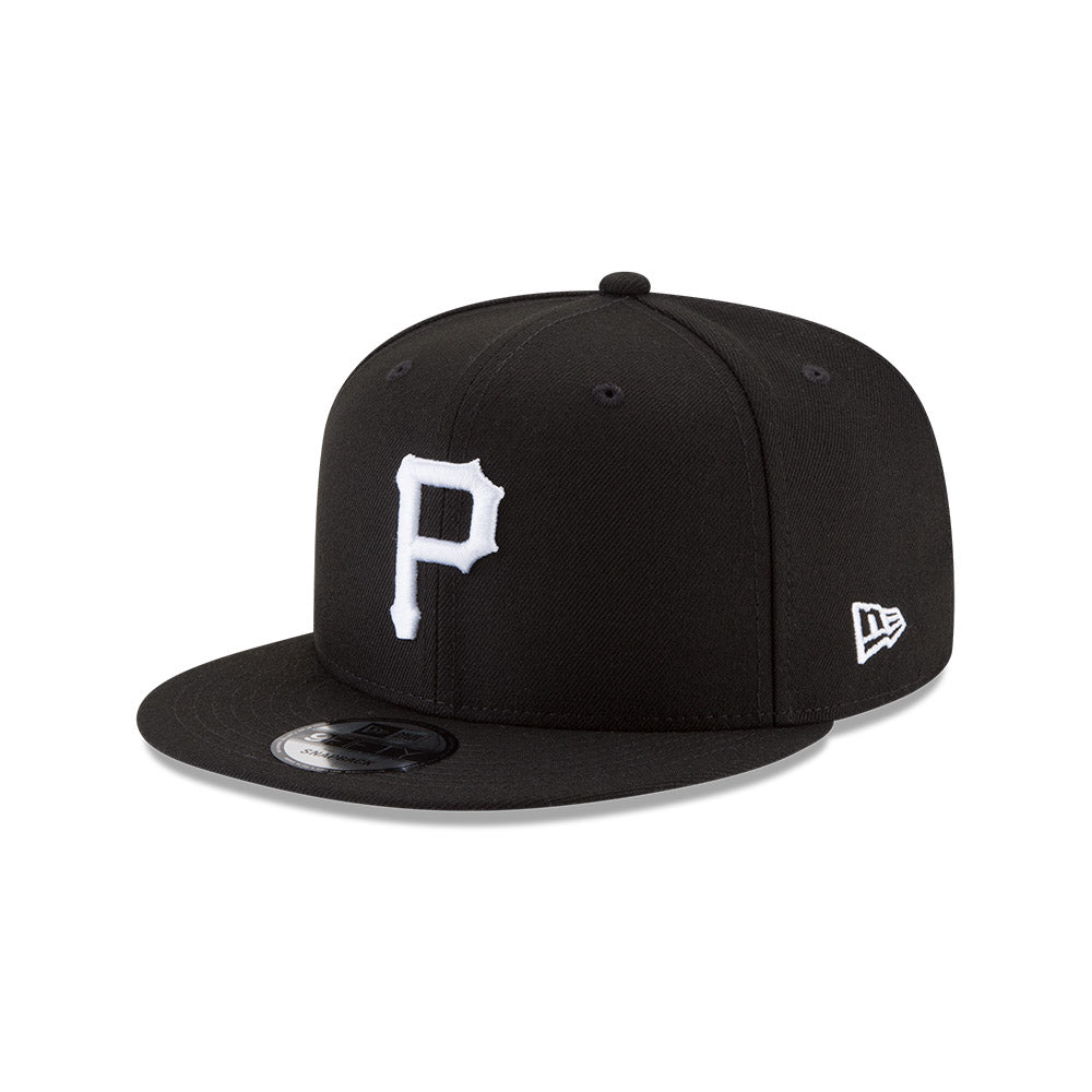 Pittsburgh Pirates New Era Black/White 9FIFTY Snapback Hat、mySite、vikingsvslions