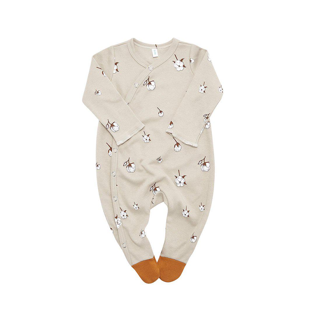  Organic Zoo Suit with Contrast Feet - Cotton Field、mySite、merchandisen
